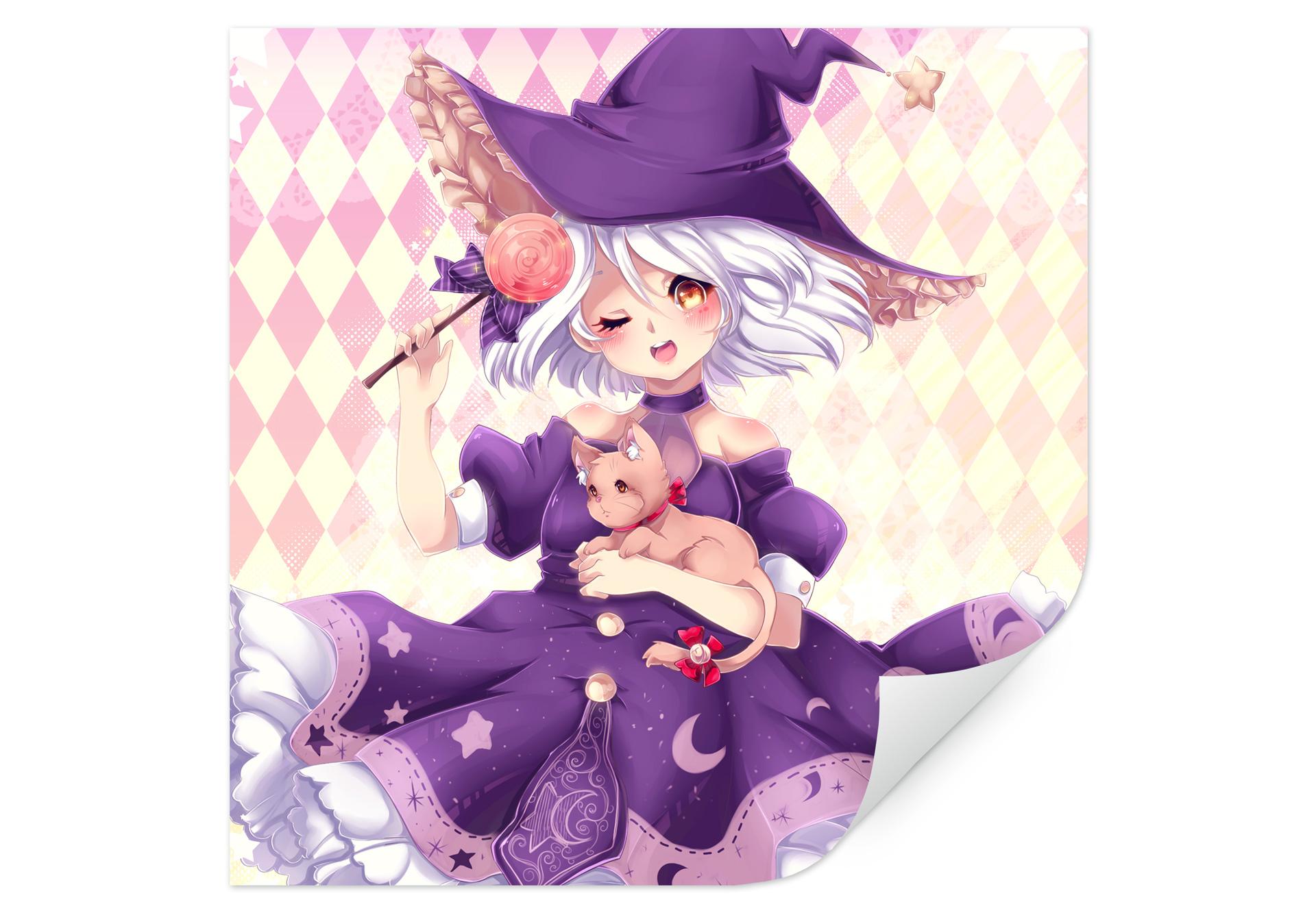 Wallprint La Doll Blanche - Little Witch