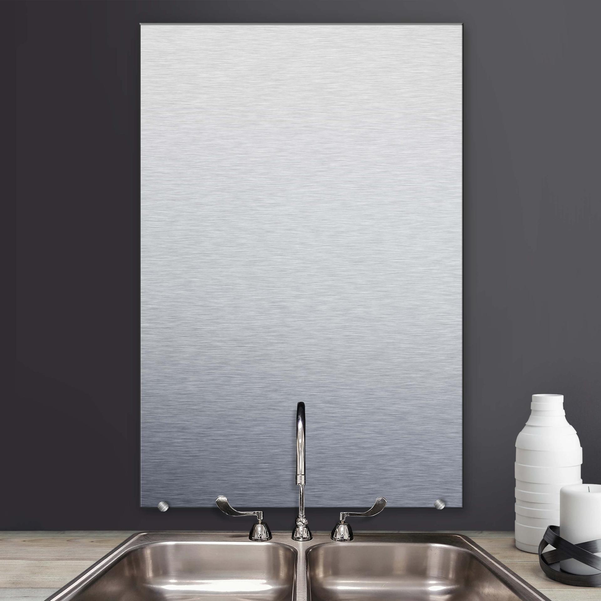 Spatscherm Aluminium Dibond – verticaal