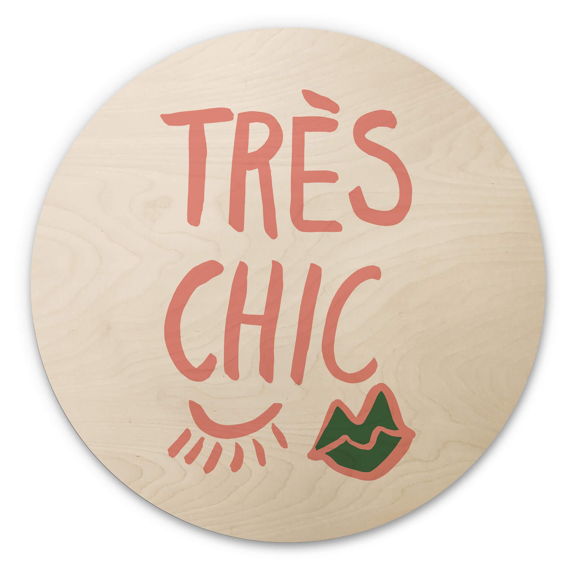 Væg cirkel træ 1X Studio - Très chic