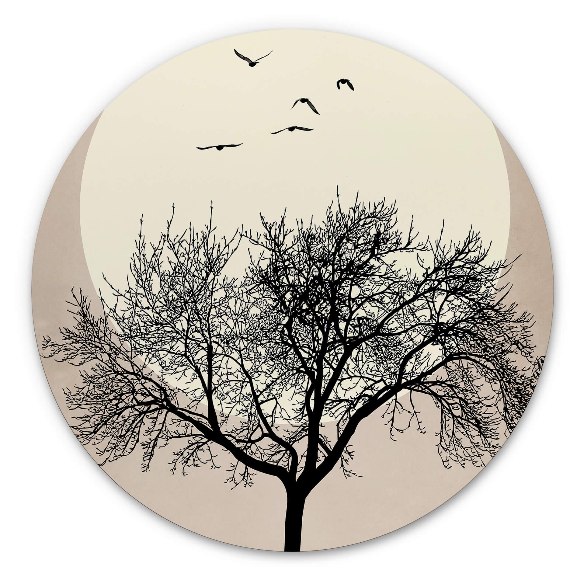 Wandcirkel Kubistika - Dreaming of Winter