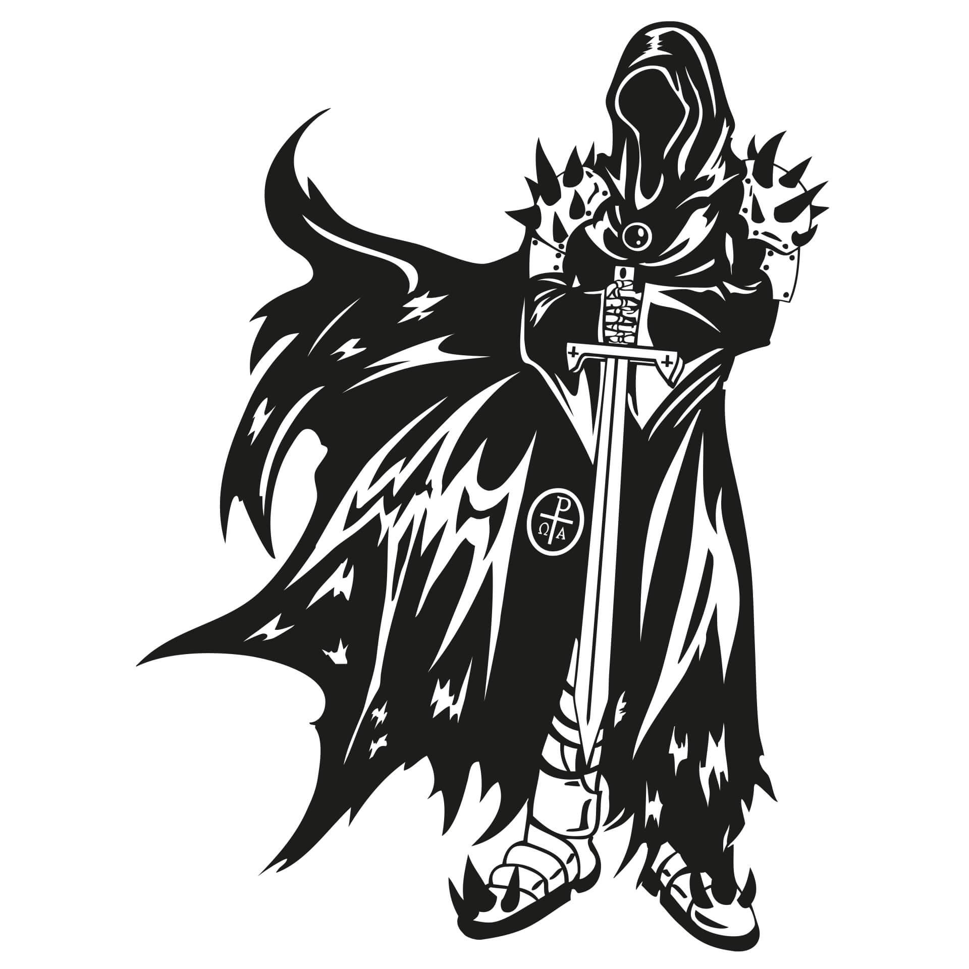 Wallsticker Dommedagsridderen