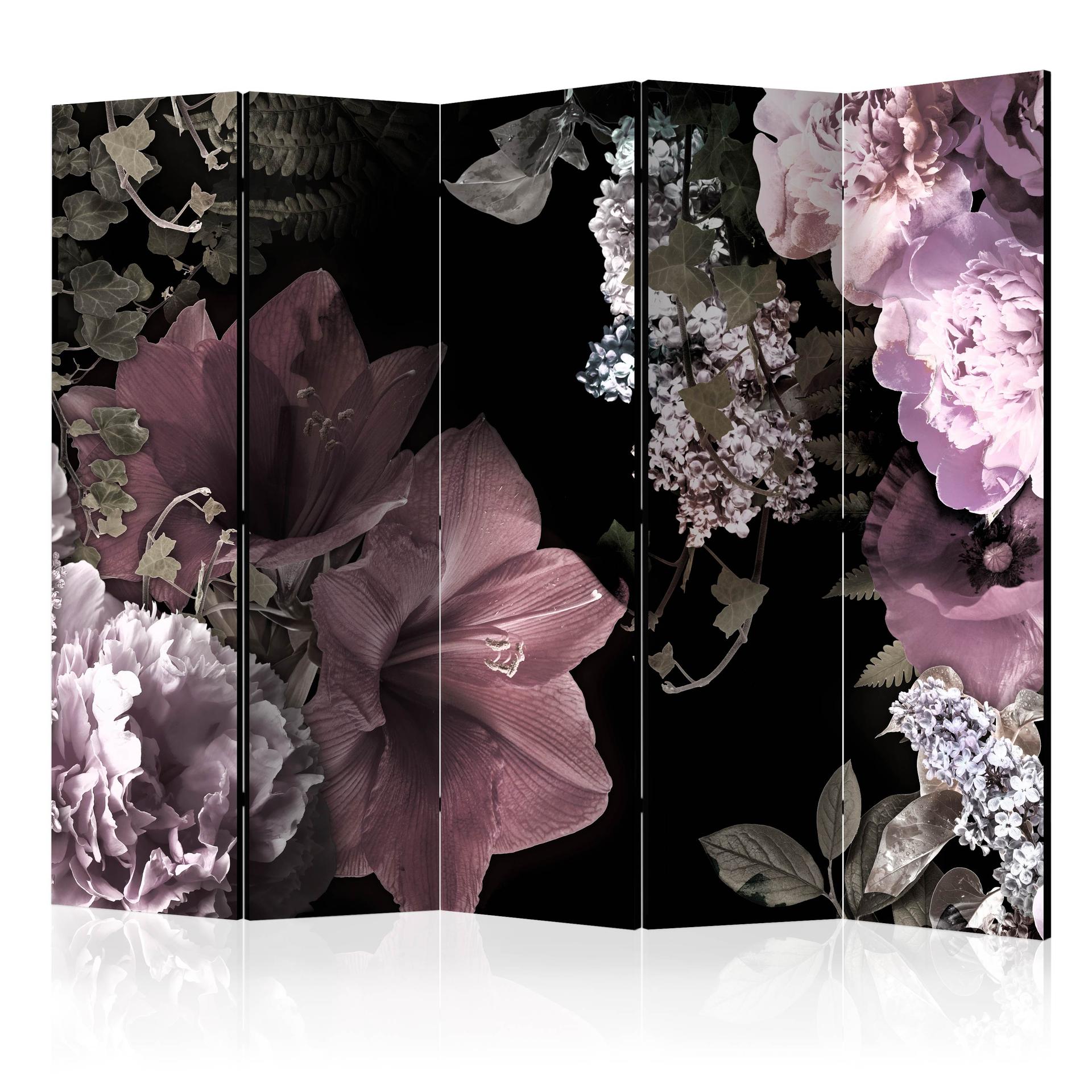 Divisorio per sala - Fiori nostalgici, 3 pezzi
