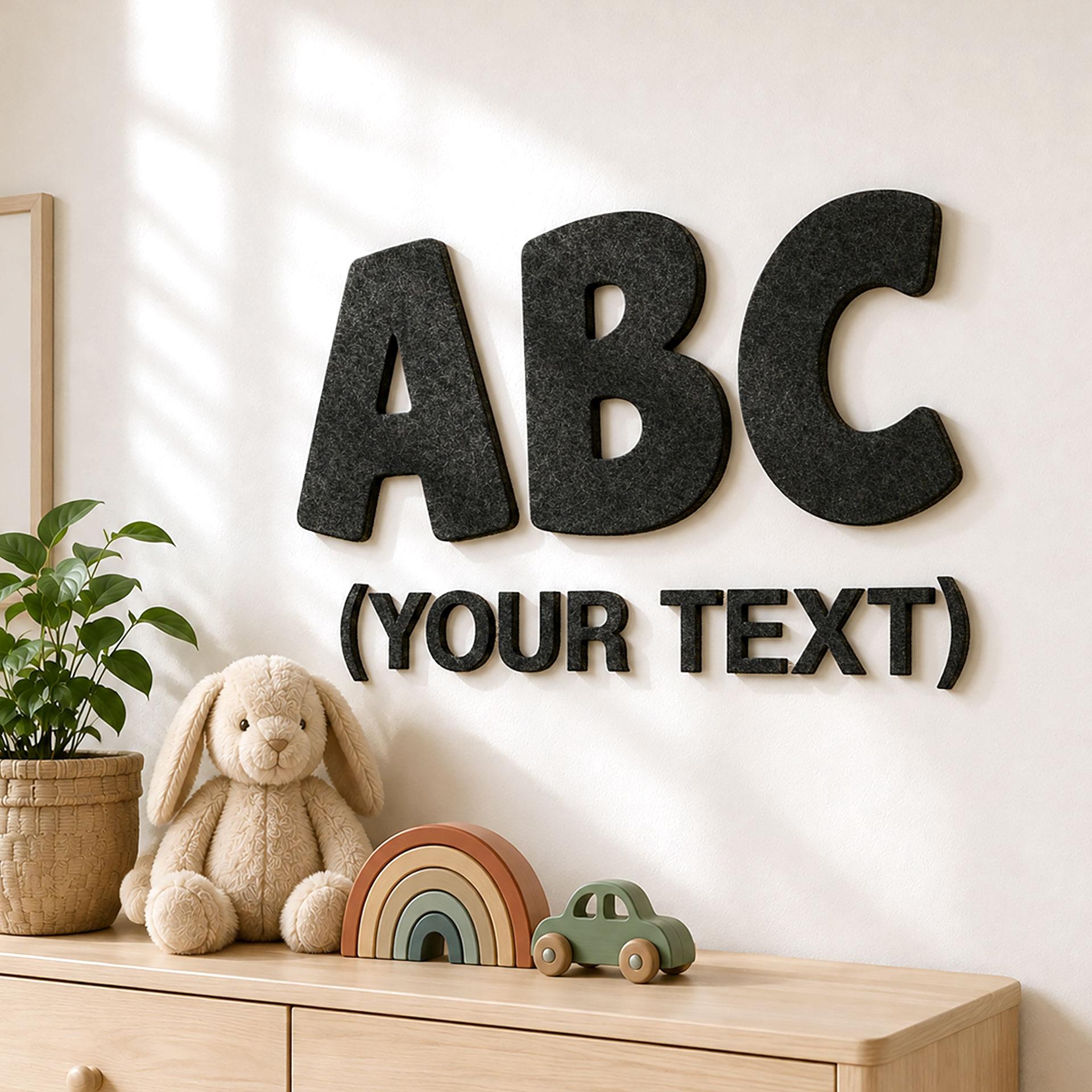 Viltletters voor kinderen