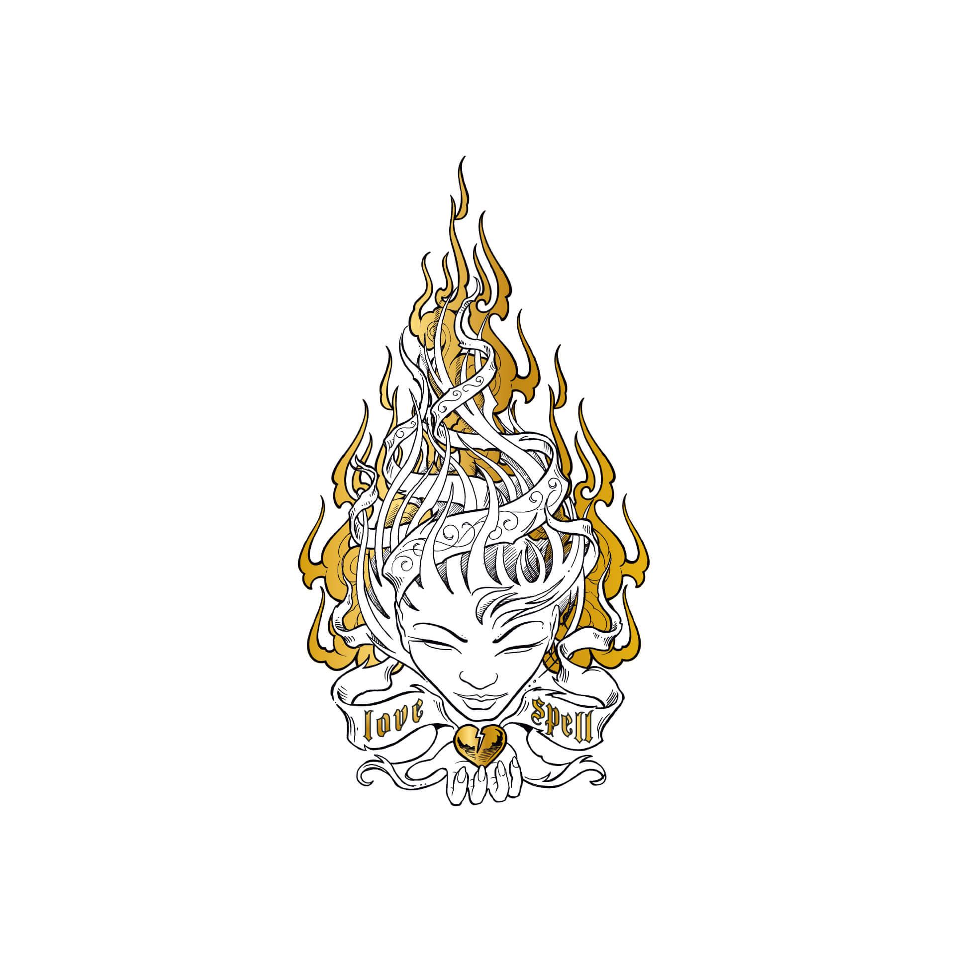 Wandtattoo LA Ink Love Spell