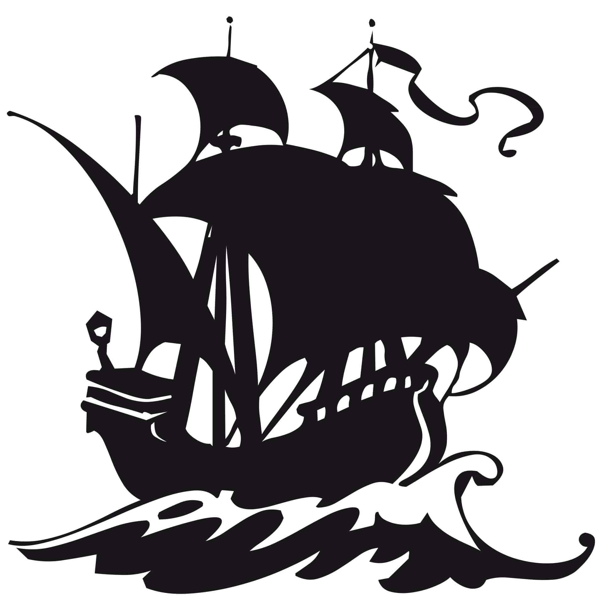 Wallsticker Sejlende Skib