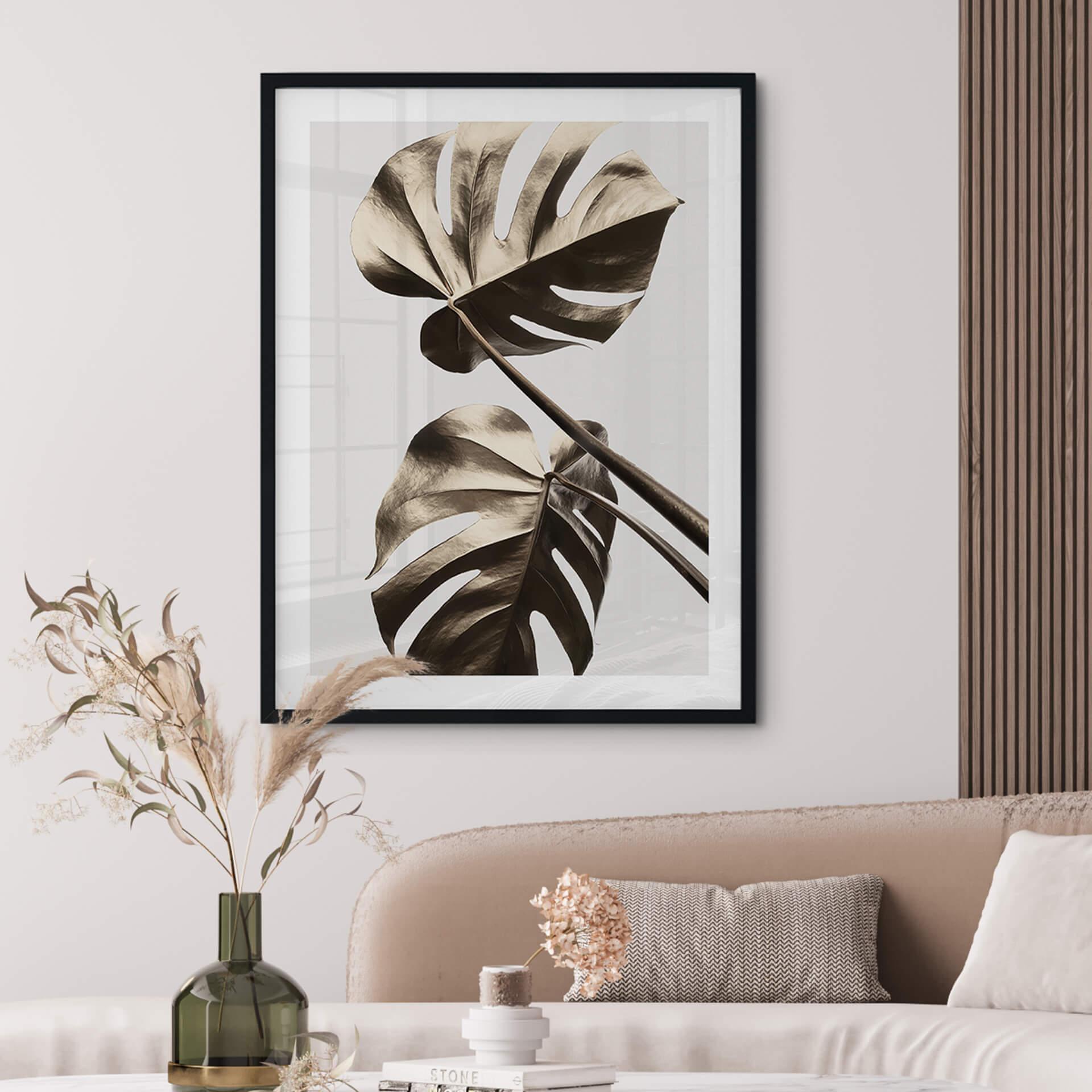 Poster 1X Studio - Gouden Monstera