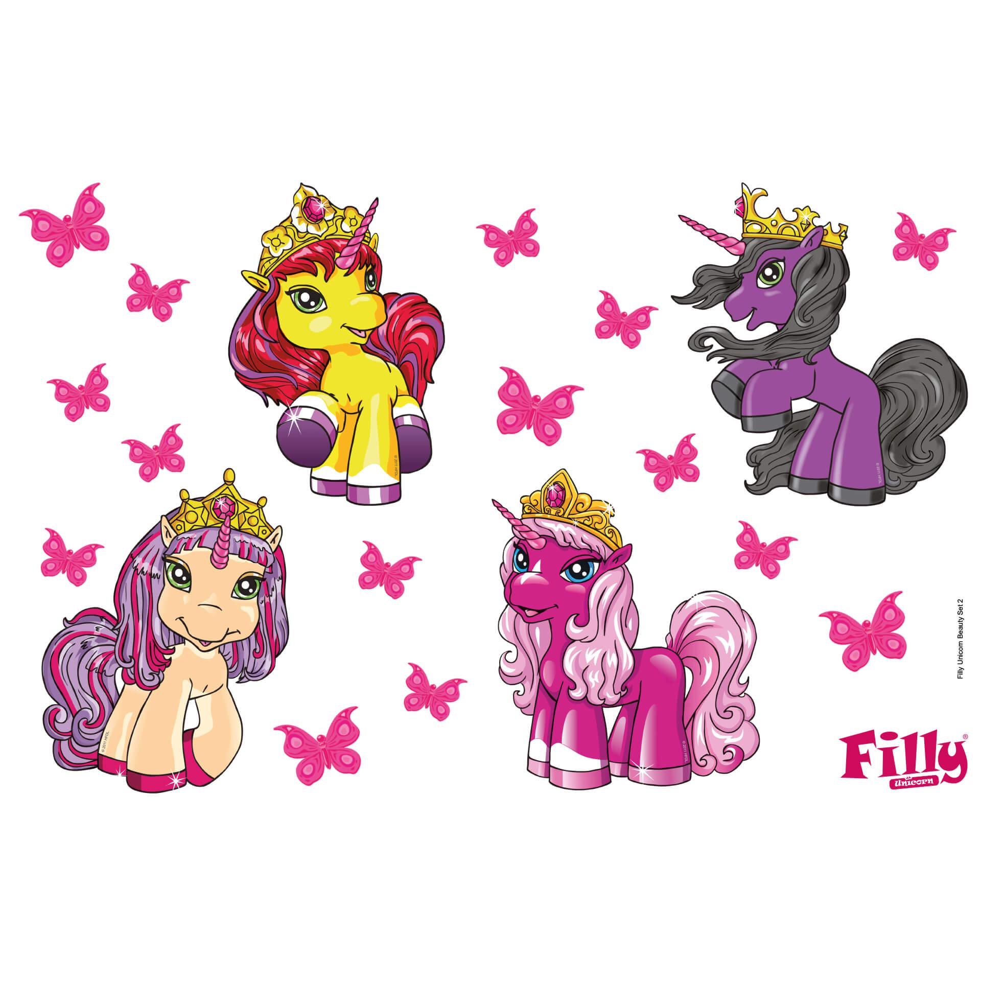 Muursticker Filly Unicorn - Beauty Set