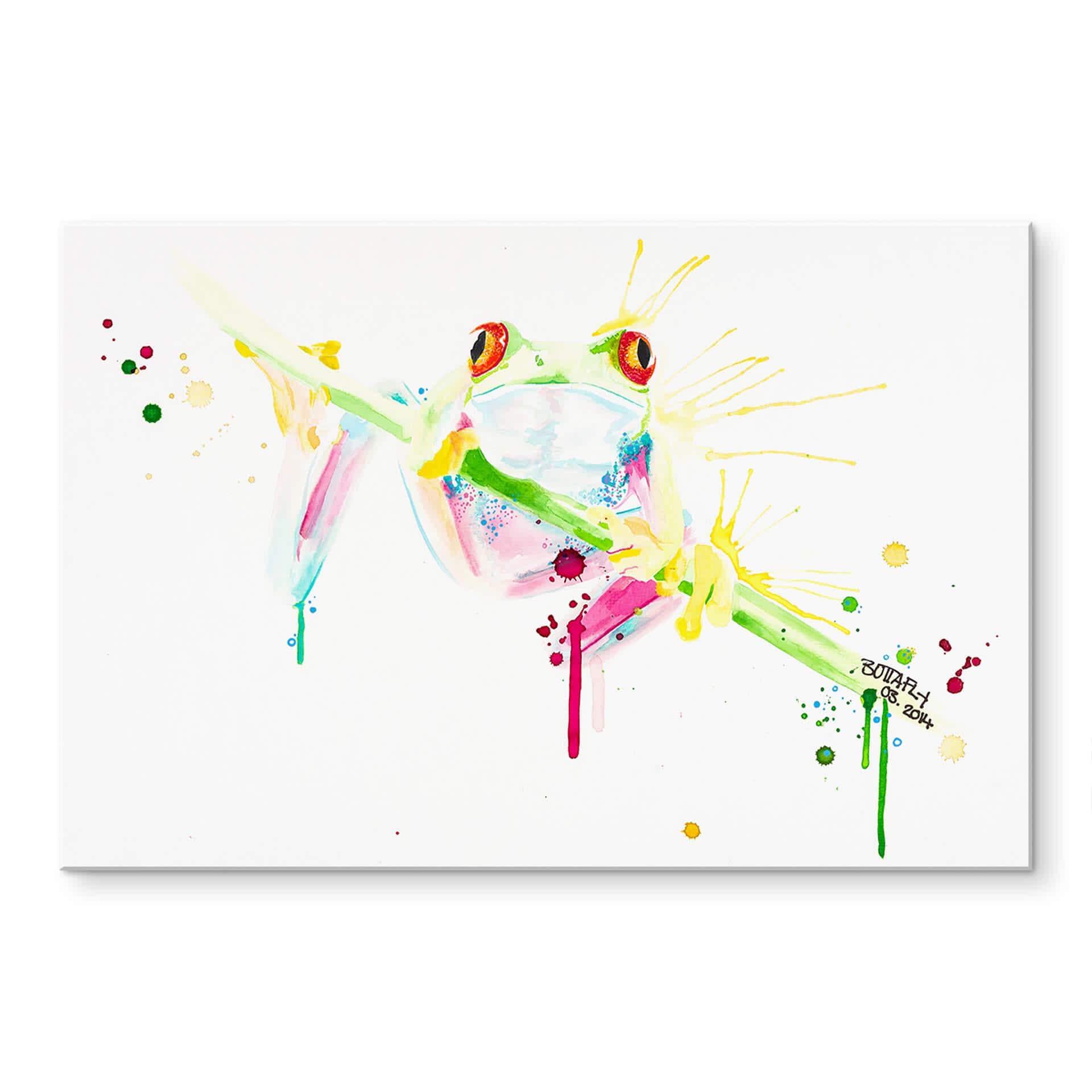 Tableau en verre acrylique - Buttafly - Frog