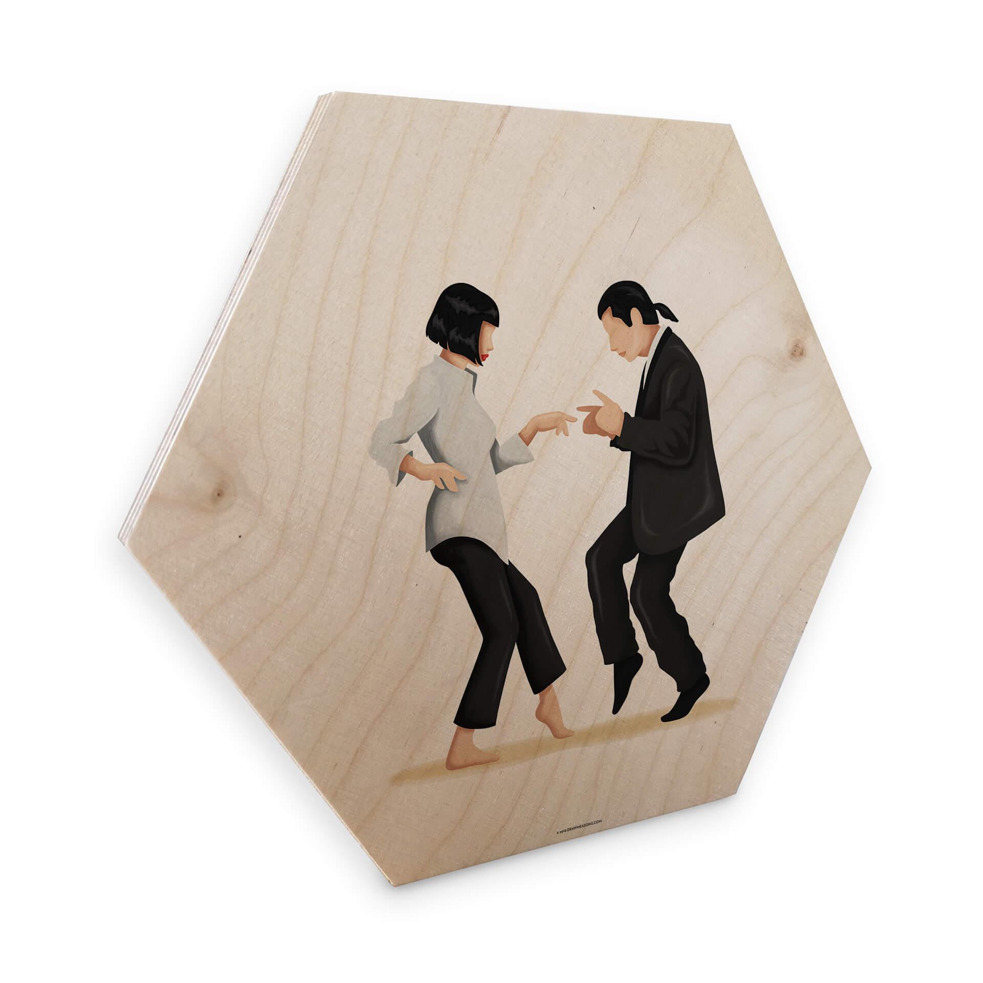 Hexagone - Placage bois de bouleau Tohmé - Pulp Fiction