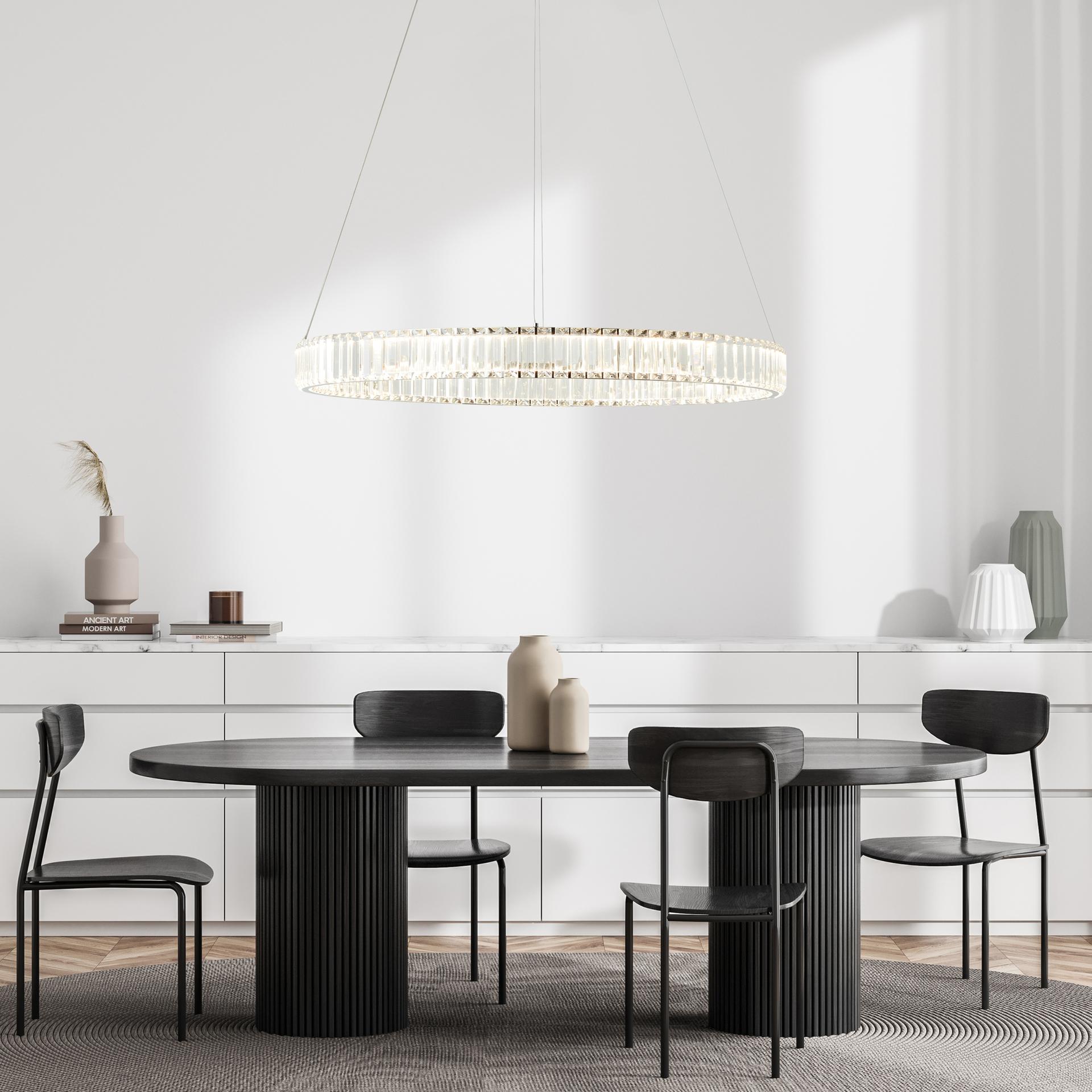 Pendelleuchte Marleen, metallic, 150 x 80 cm, Metall Pendelleuchte