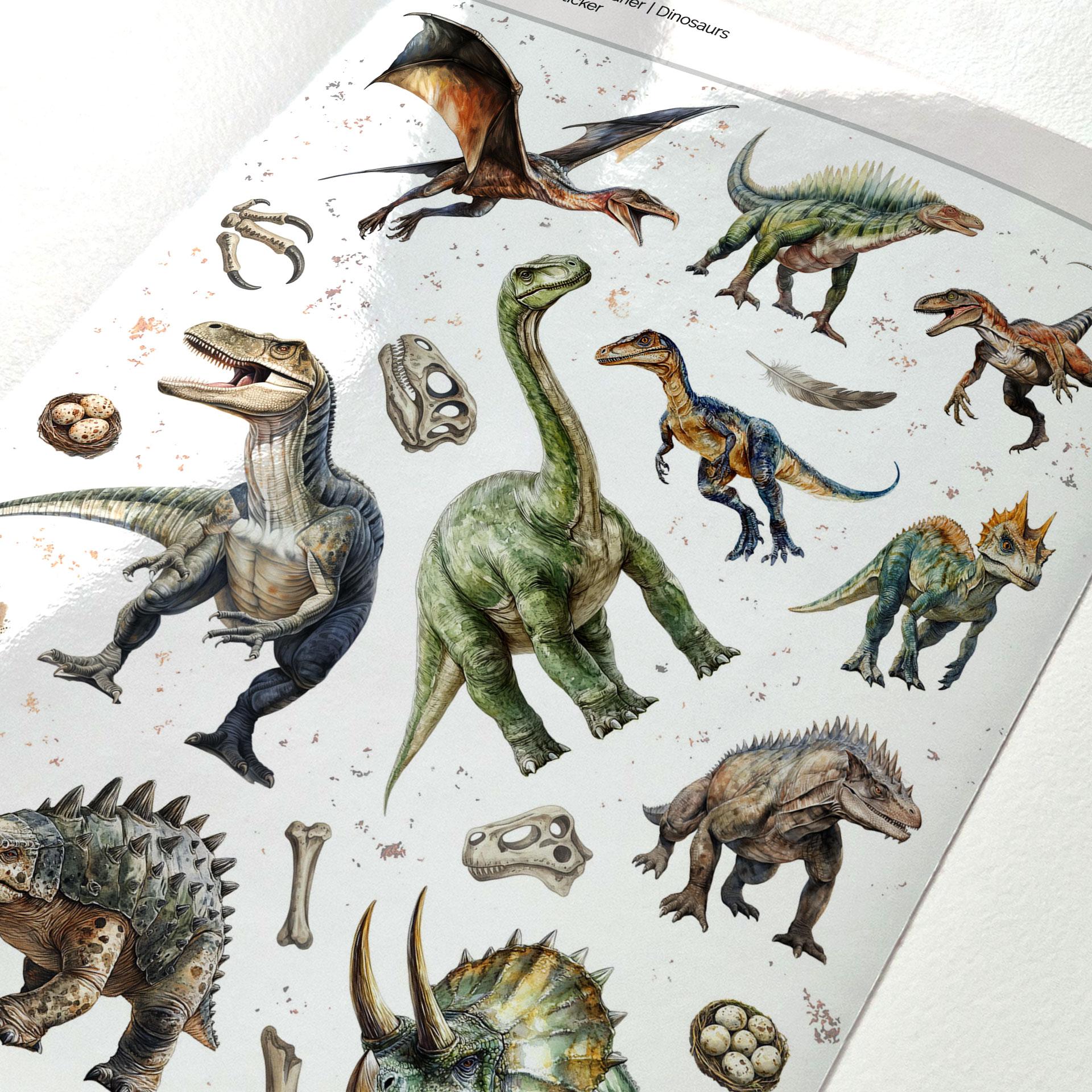 Dinosaur-klistermærker