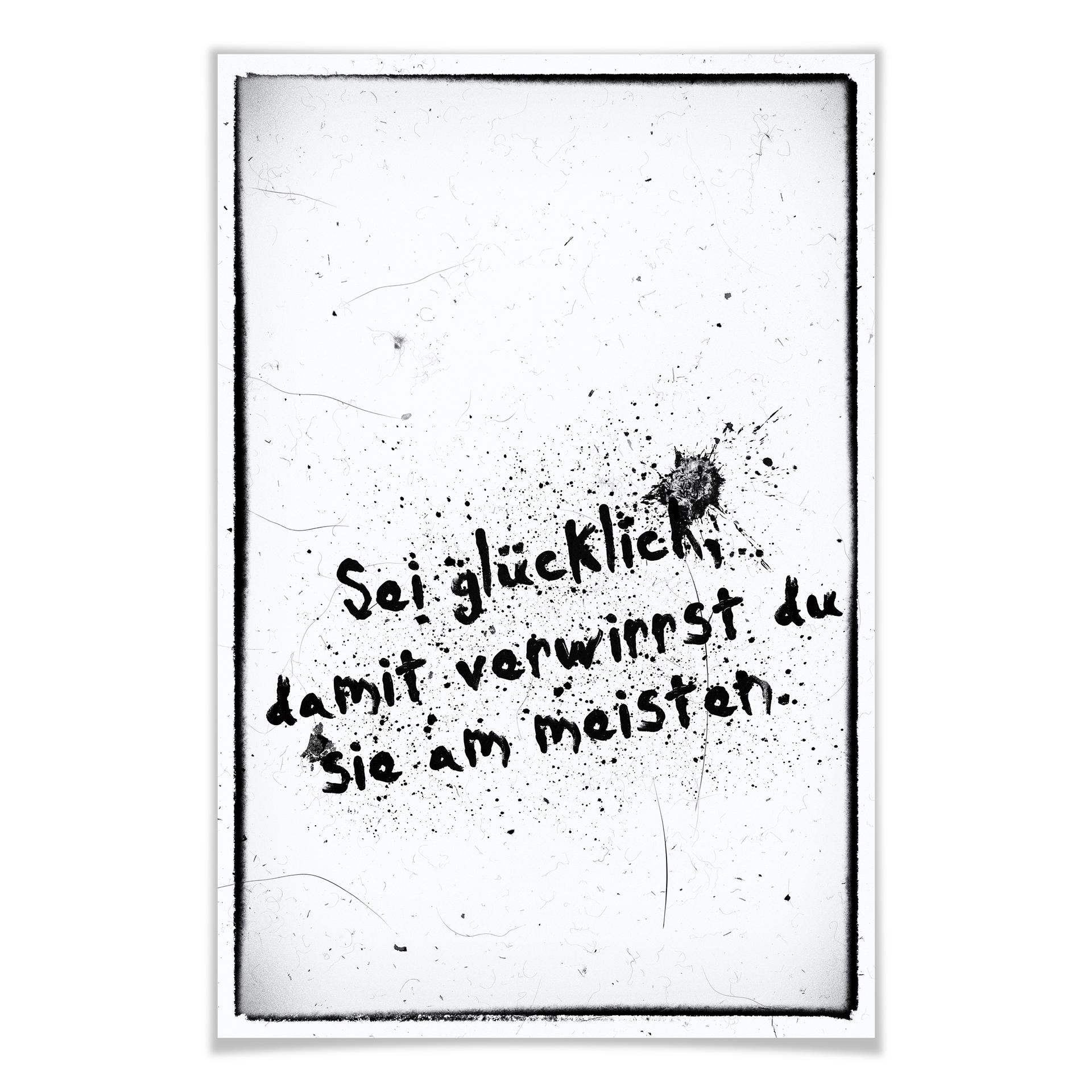 Poster Sei glücklich, damit verwirrst du sie alle
