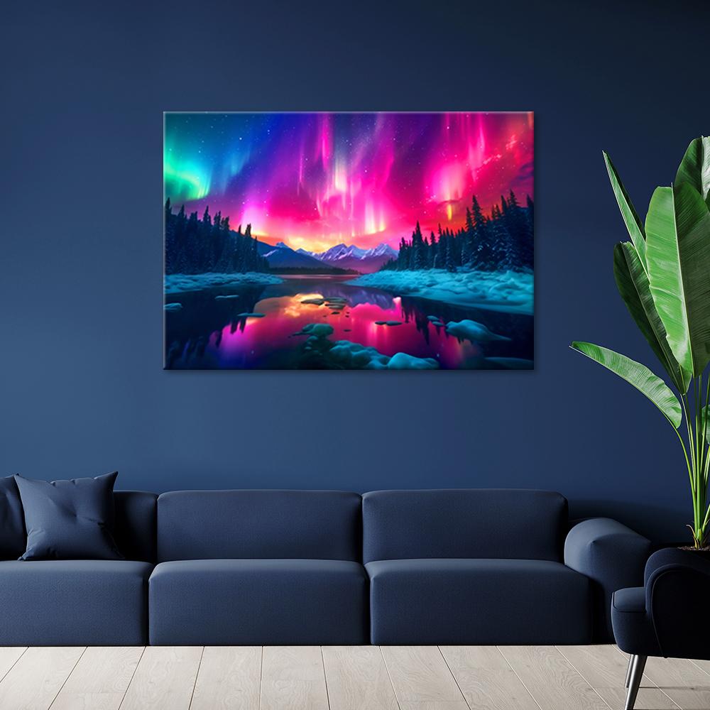 Canvasbillede, Abstrakt himmellandskab
