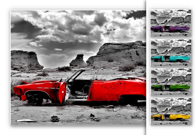 Tableau Forex - Cadillac rouge