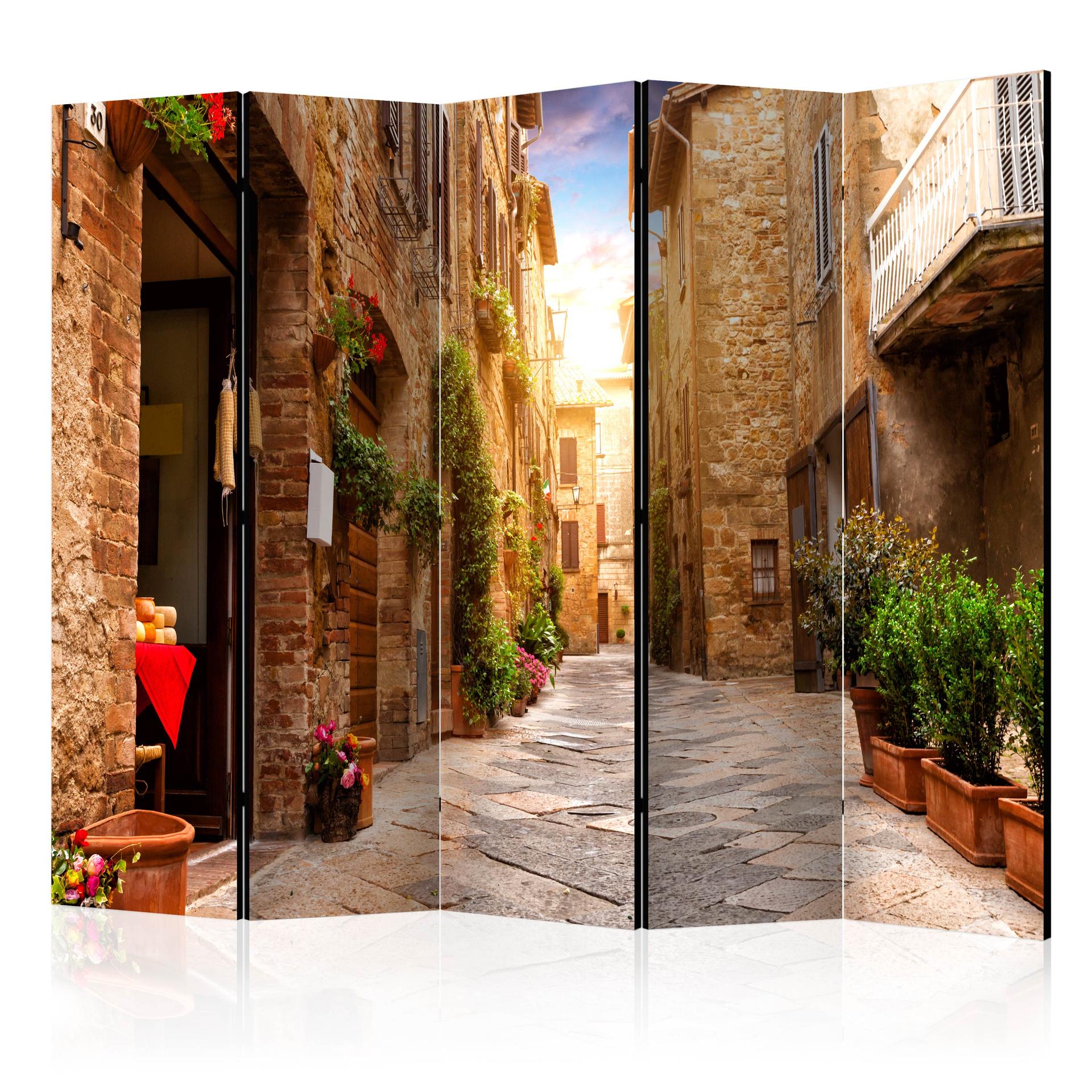 Divisorio per sala - Strada colorata in Toscana, 3 pezzi