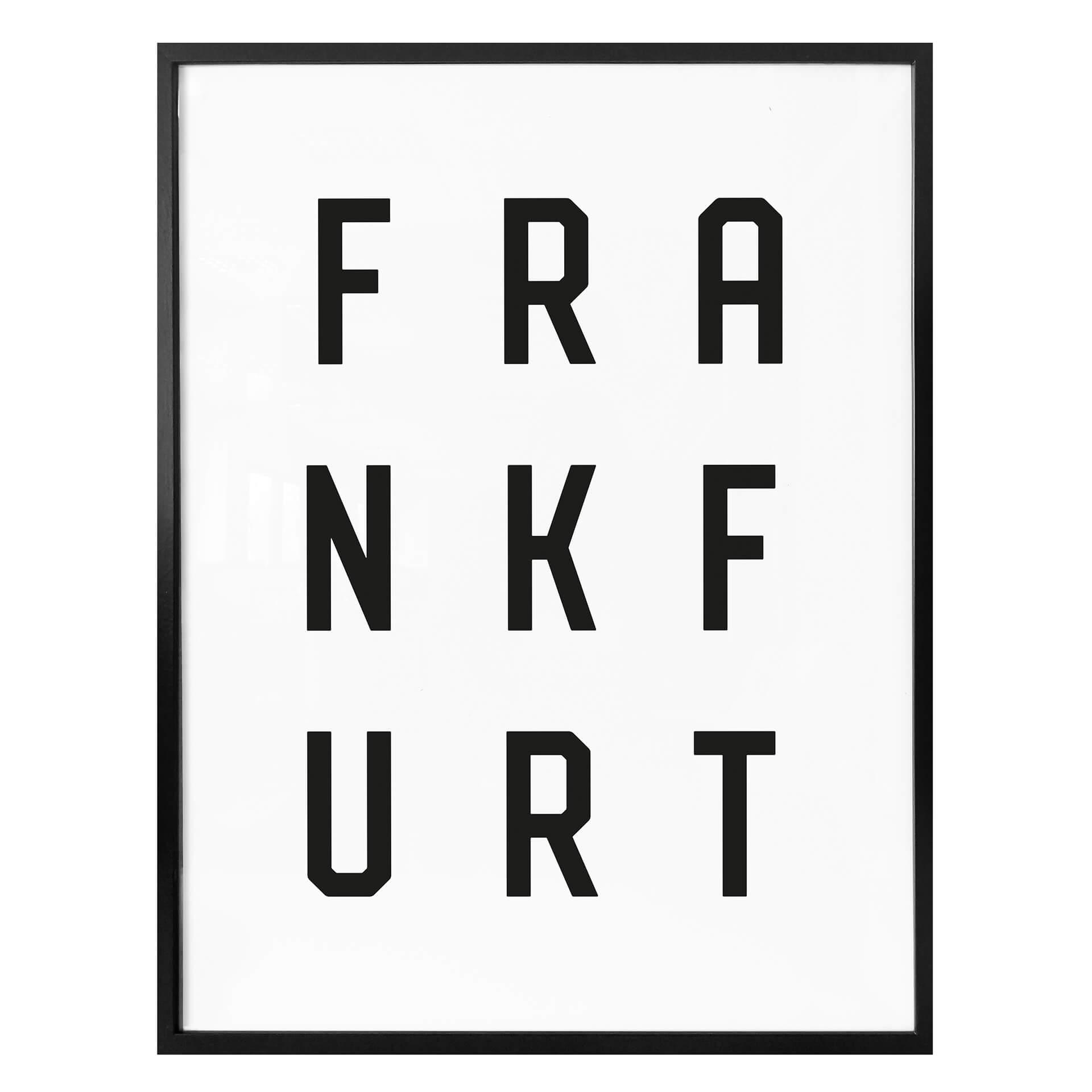 Poster – Typografie Frankfurt