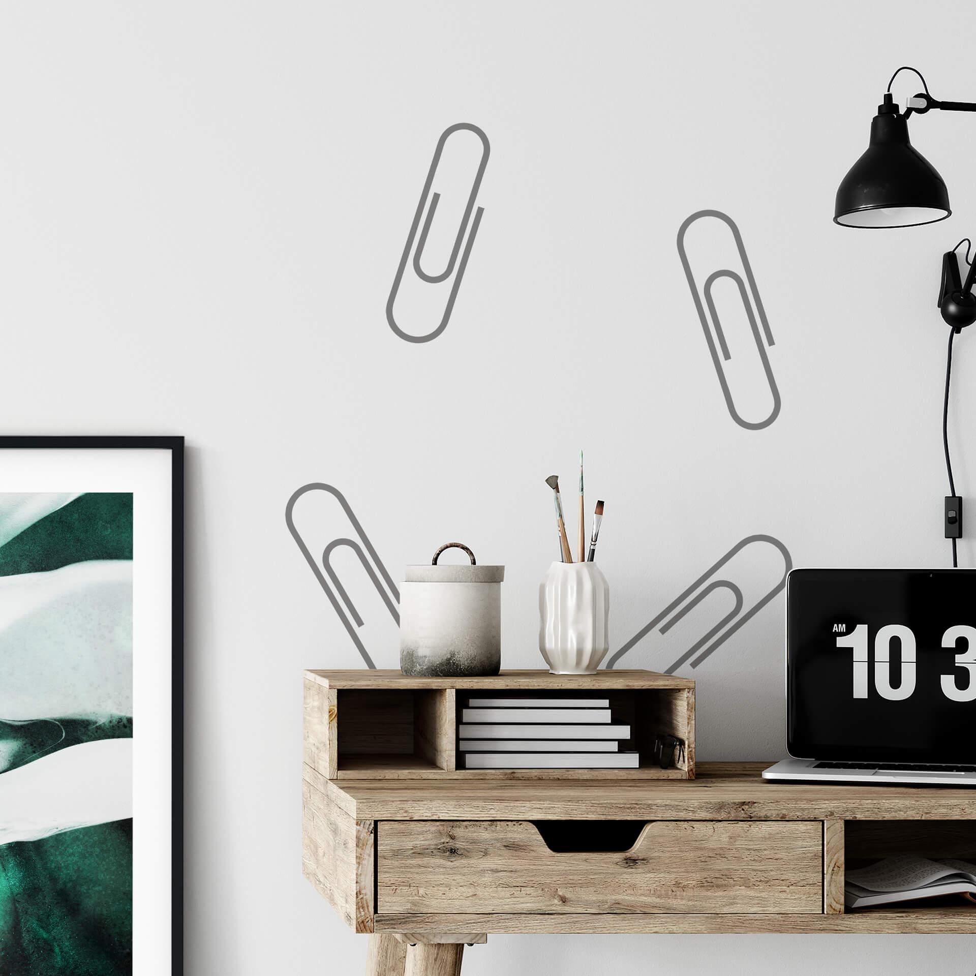 Wallsticker - Papirclips