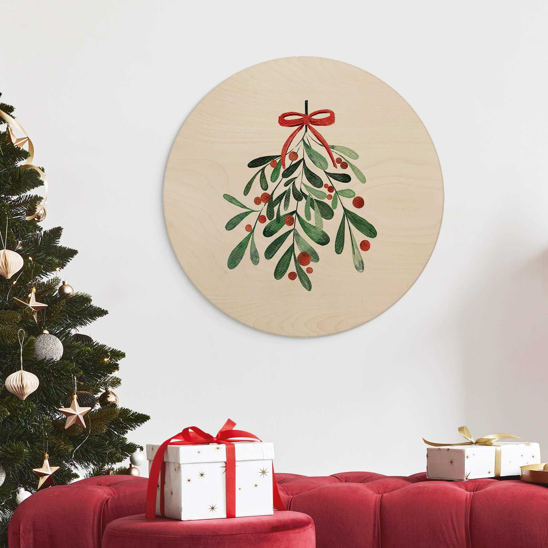 Væg cirkel træ Kristina - Mistletoe Christmas
