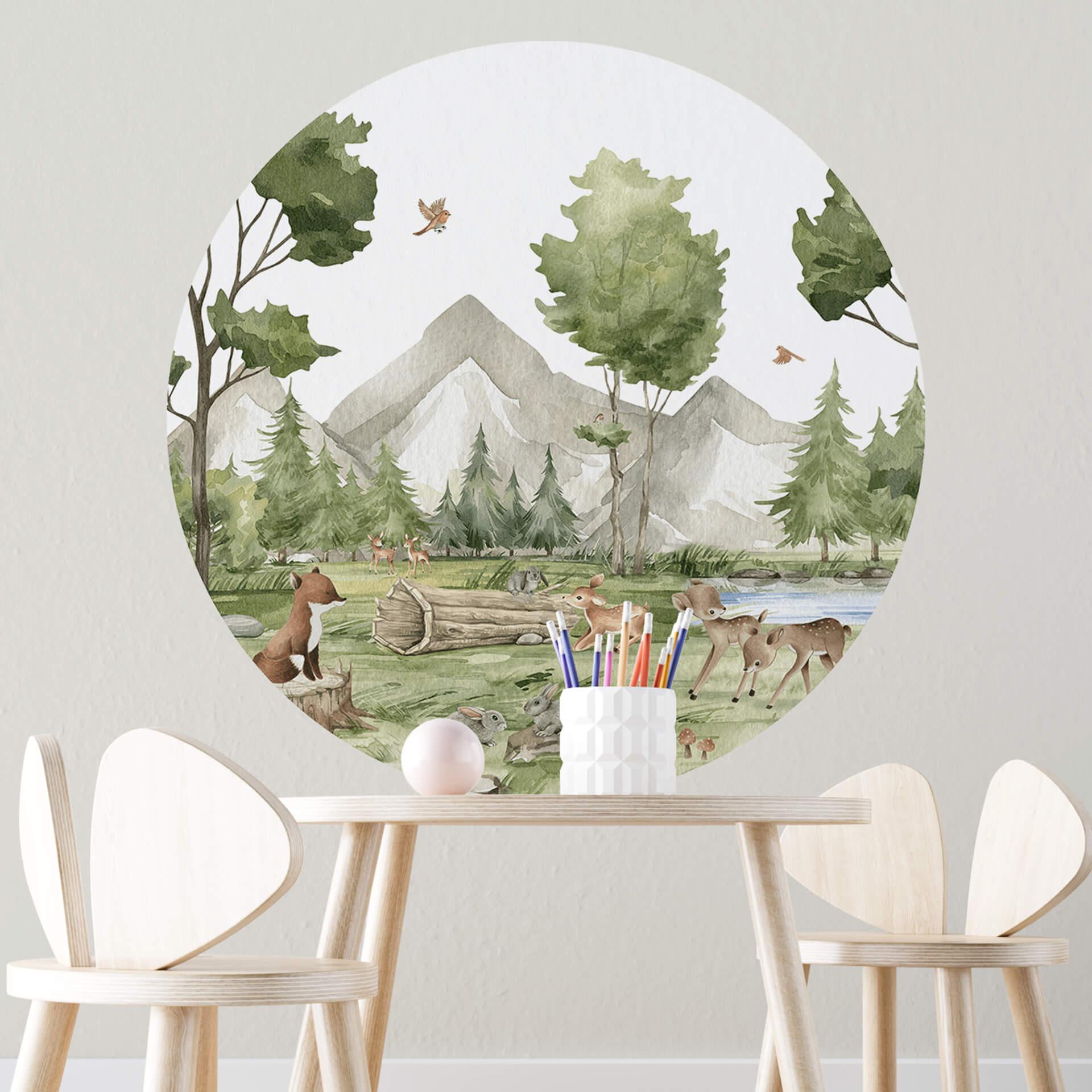 Wall Sticker Oliver Robins - Cute Forest Animals