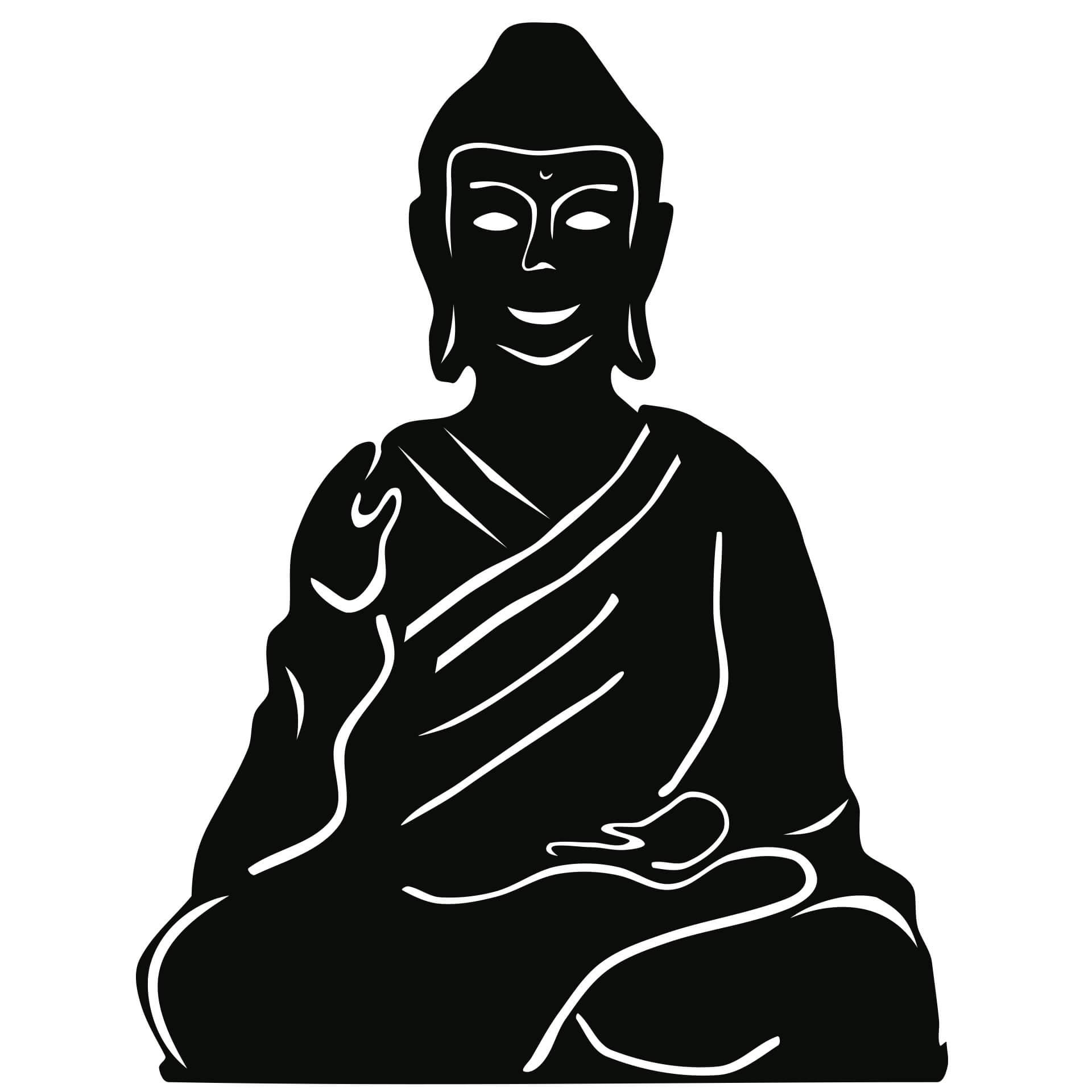 Wandtattoo Buddha 1