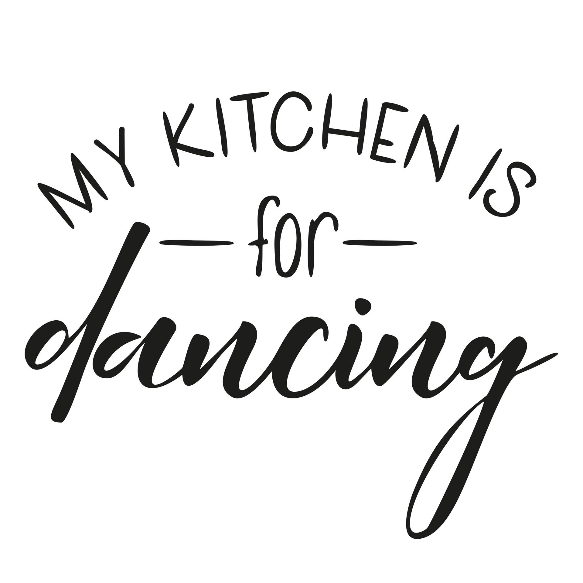 Wandtattoo - My kitchen is for dancing