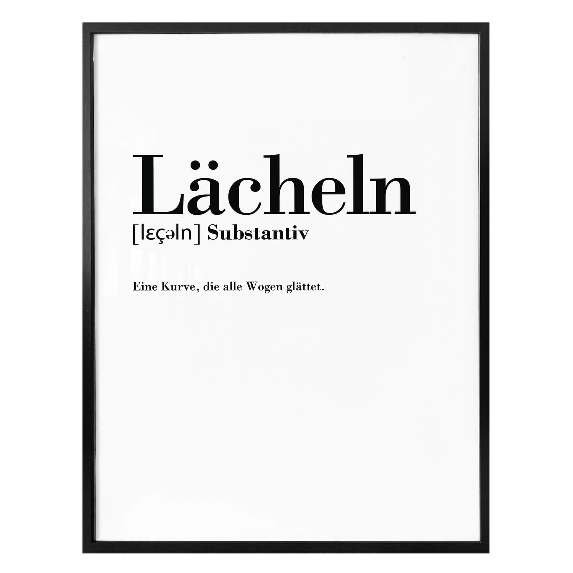 Poster Grammatik - Lächeln