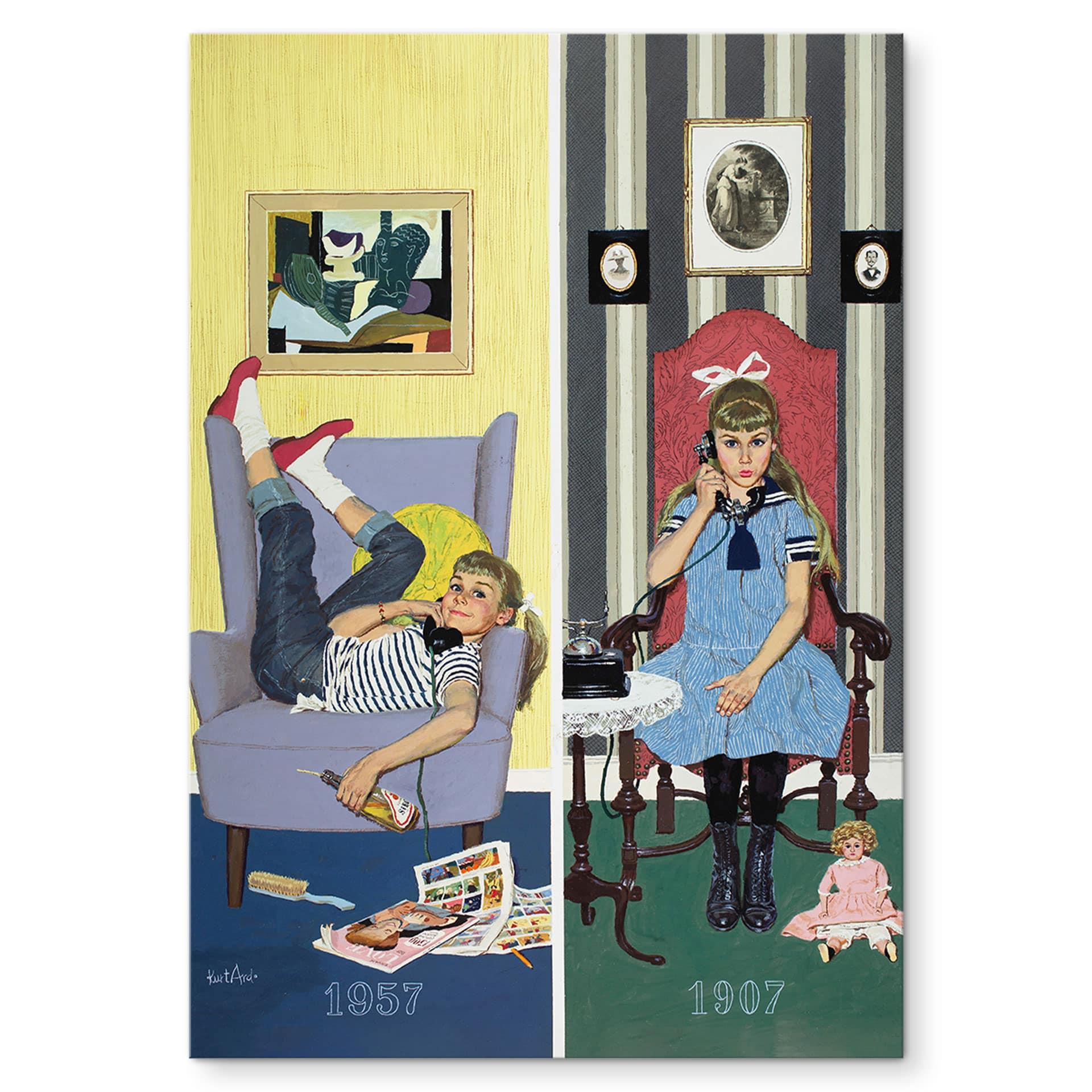 Wandbild Kurt Ard - Heute wie damals (1957) - Alu-Dibond