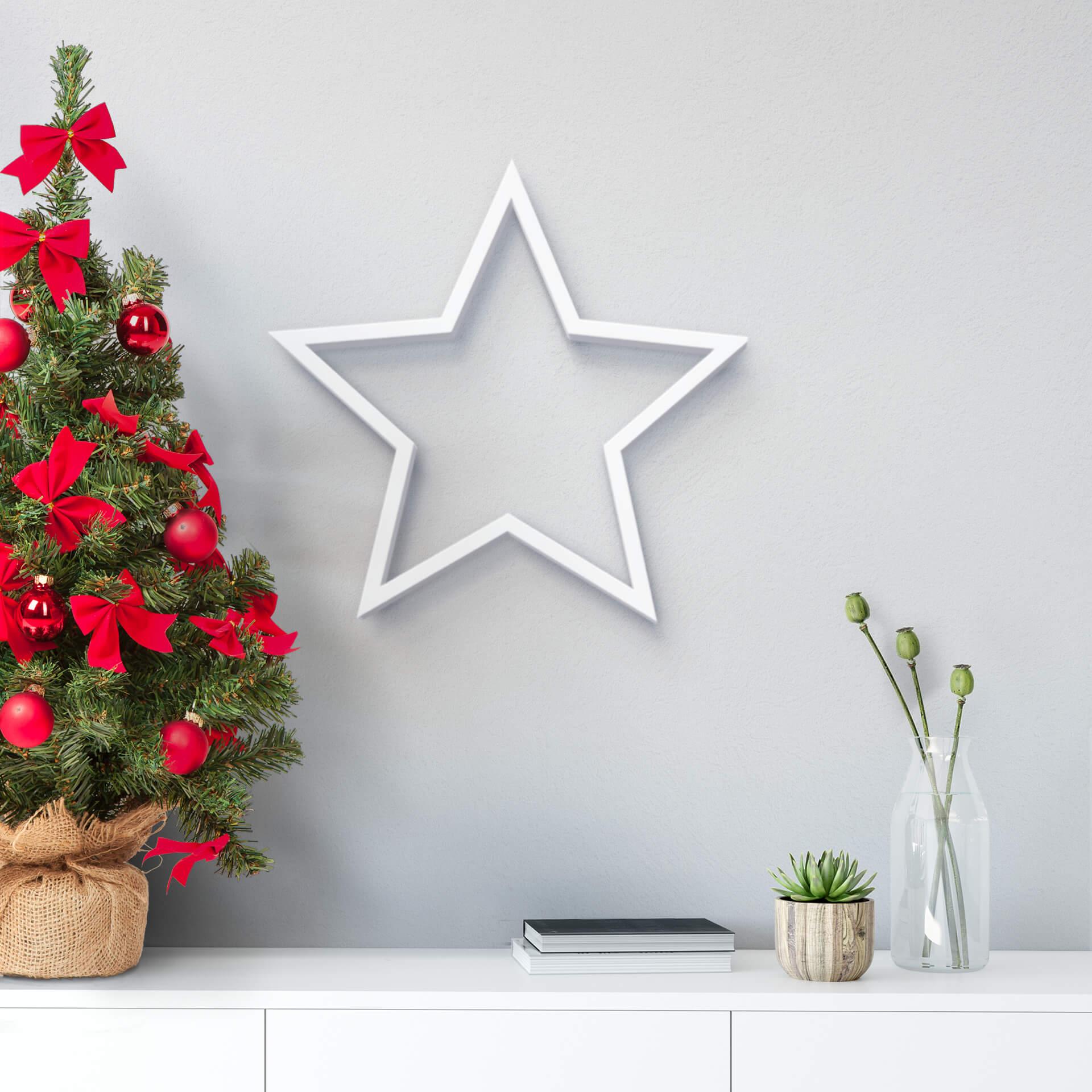 Letra decorativa 3D estrella 02