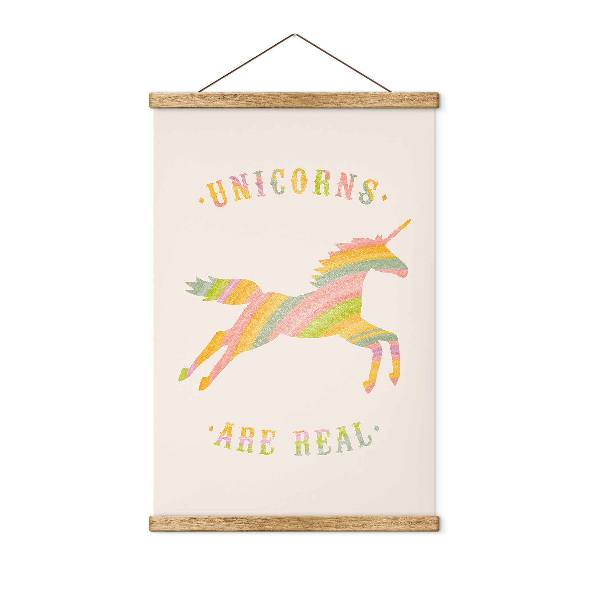 Tekstil plakat Bodart - Unicorns are Real