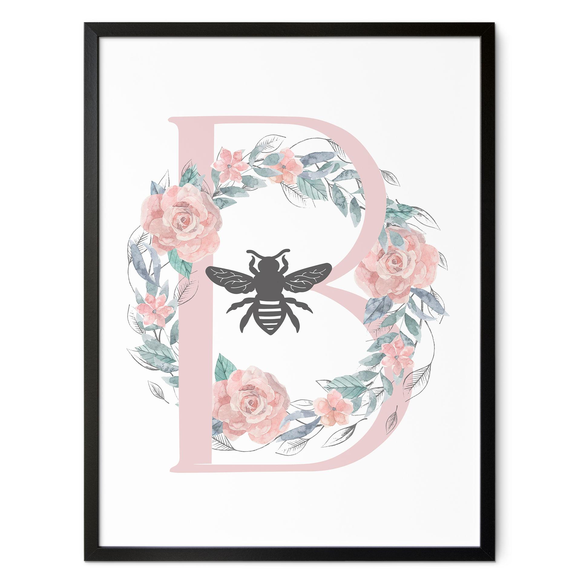 Plakat Bi med blomsterkrans - inspireret af Bridgerton