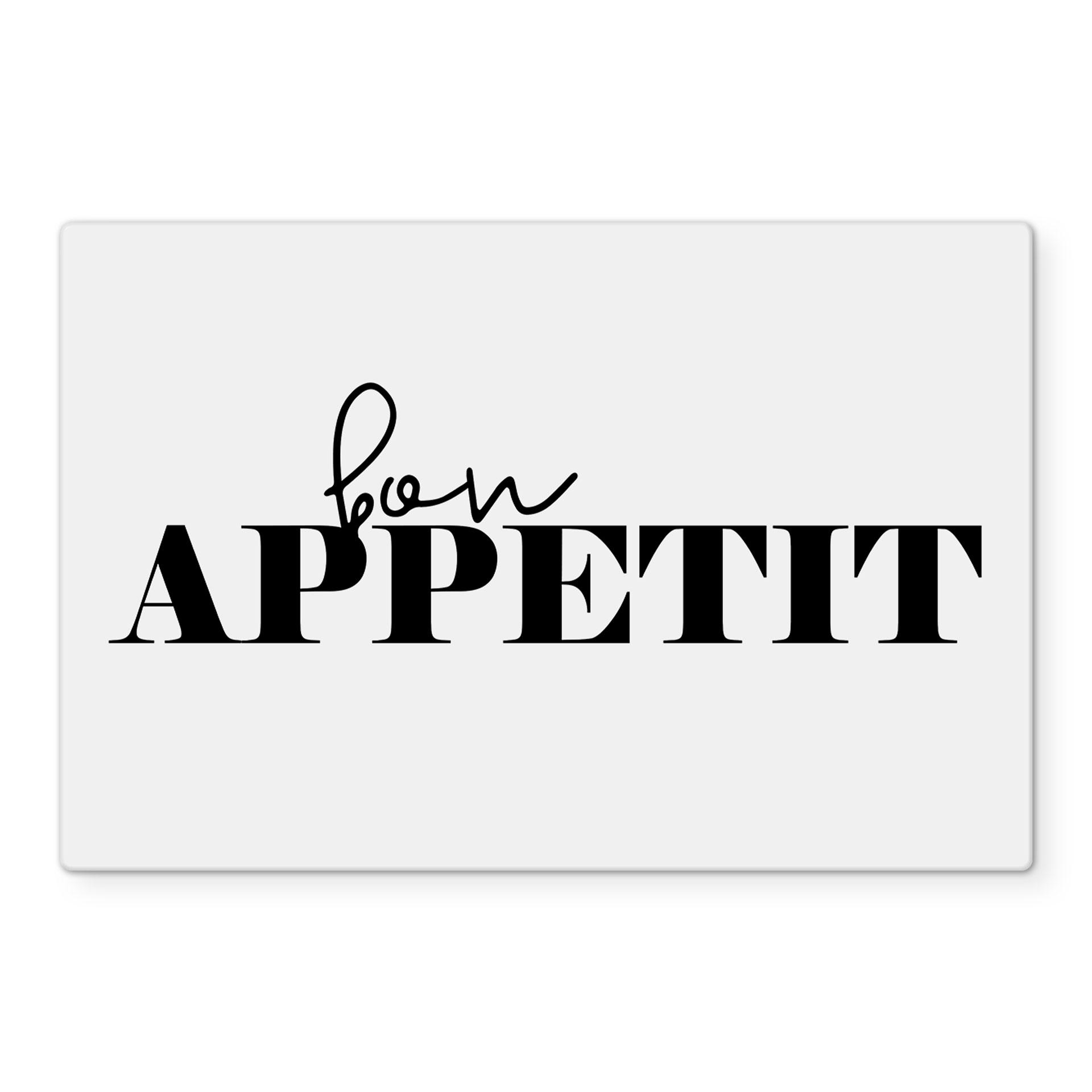 Stænkplade - Bon Appetit - Gennemsigtig