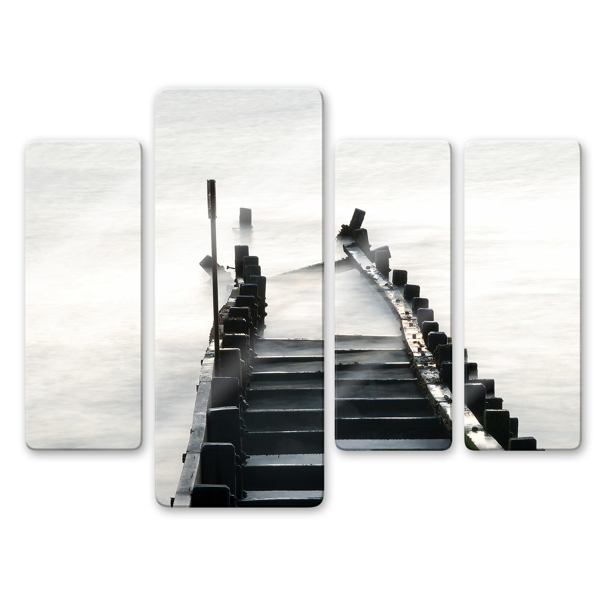 Tableau en verre - Way to nowhere 02 (4 parties)