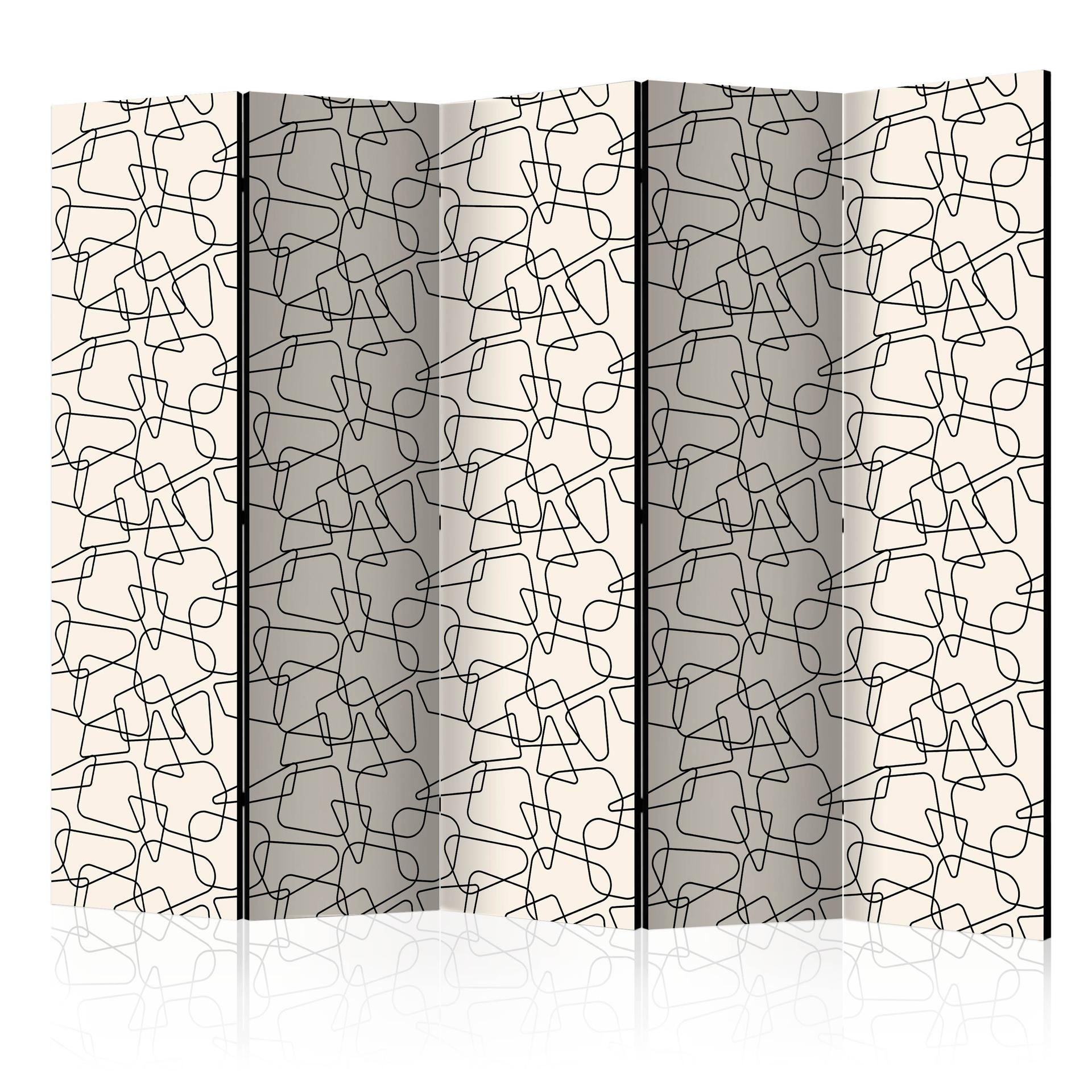 Divisorio per sala - Geometria arrotondata, 3 pezzi