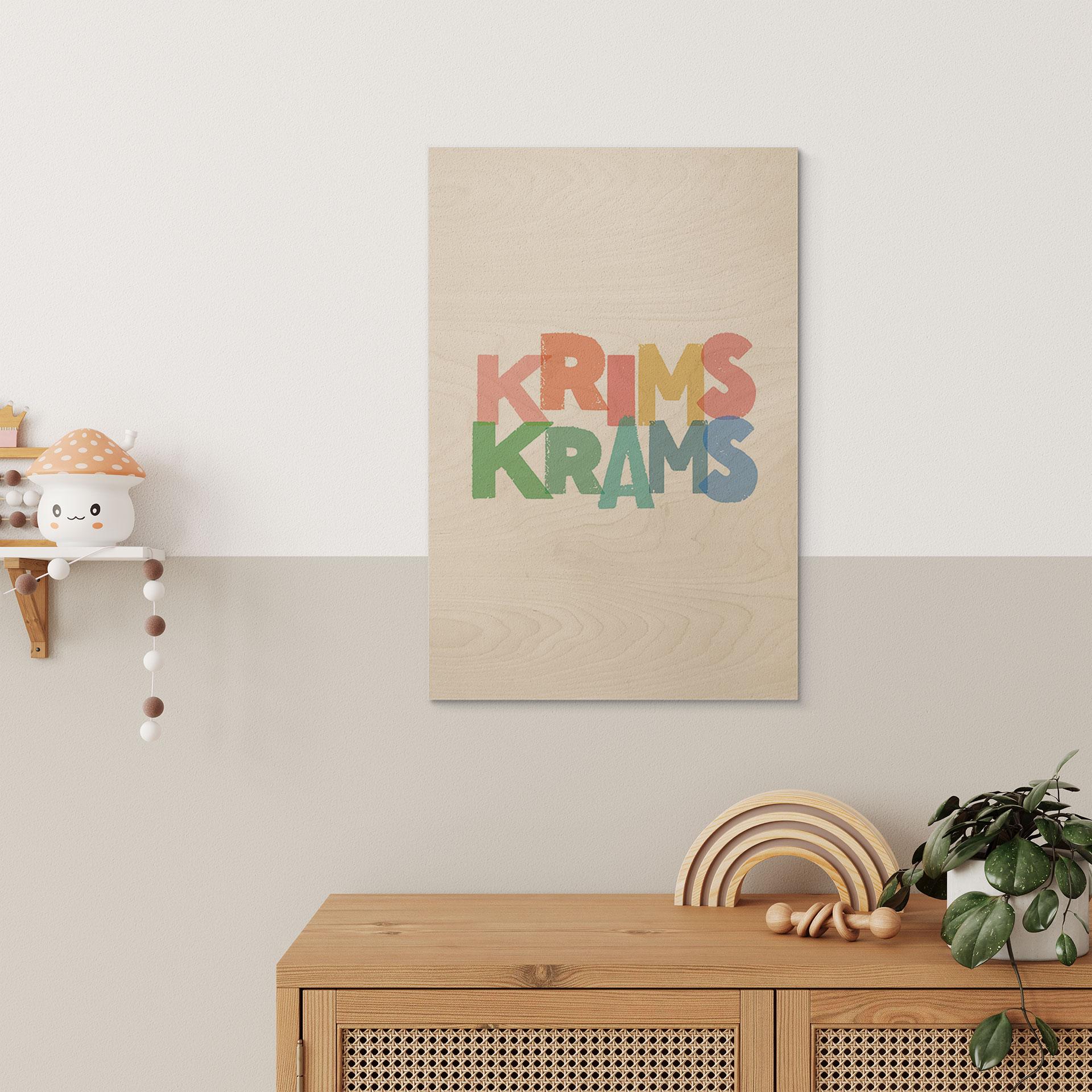 Holzbild Krimskrams