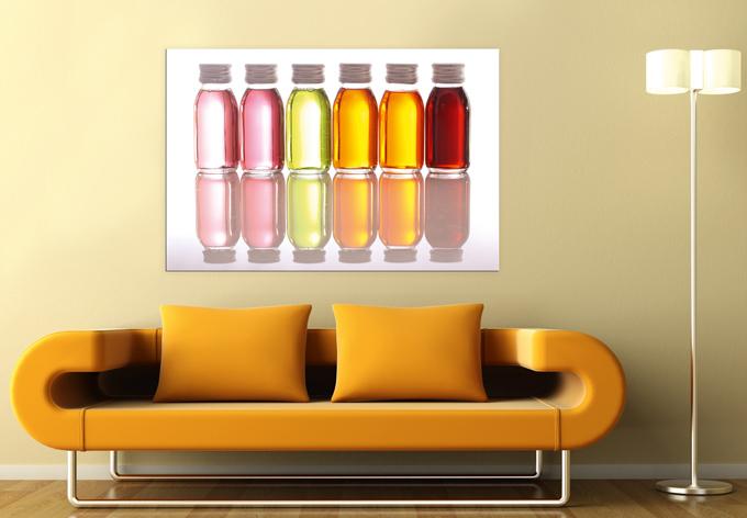 Acrylglasbild Oil Bottles
