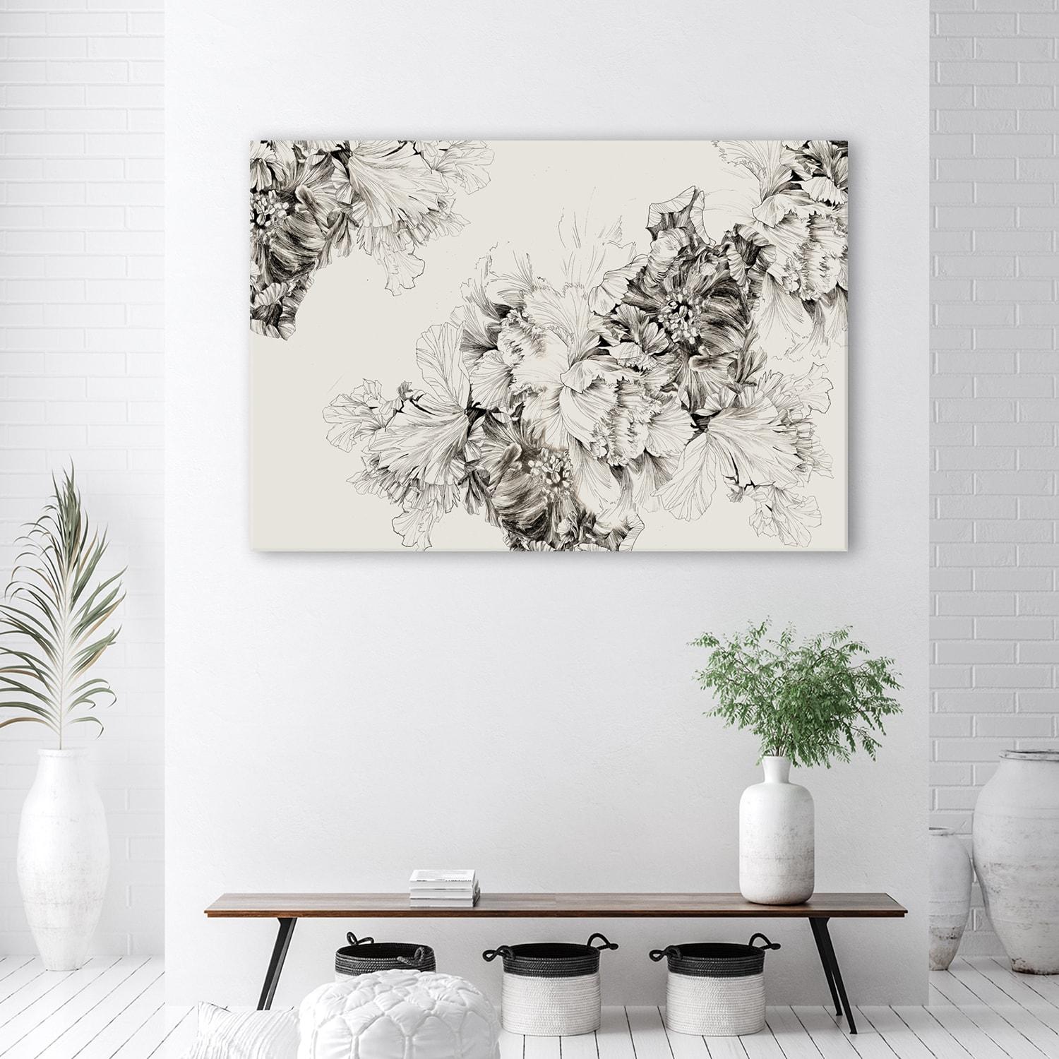 Canvasbillede, Vintage blomstermotiv