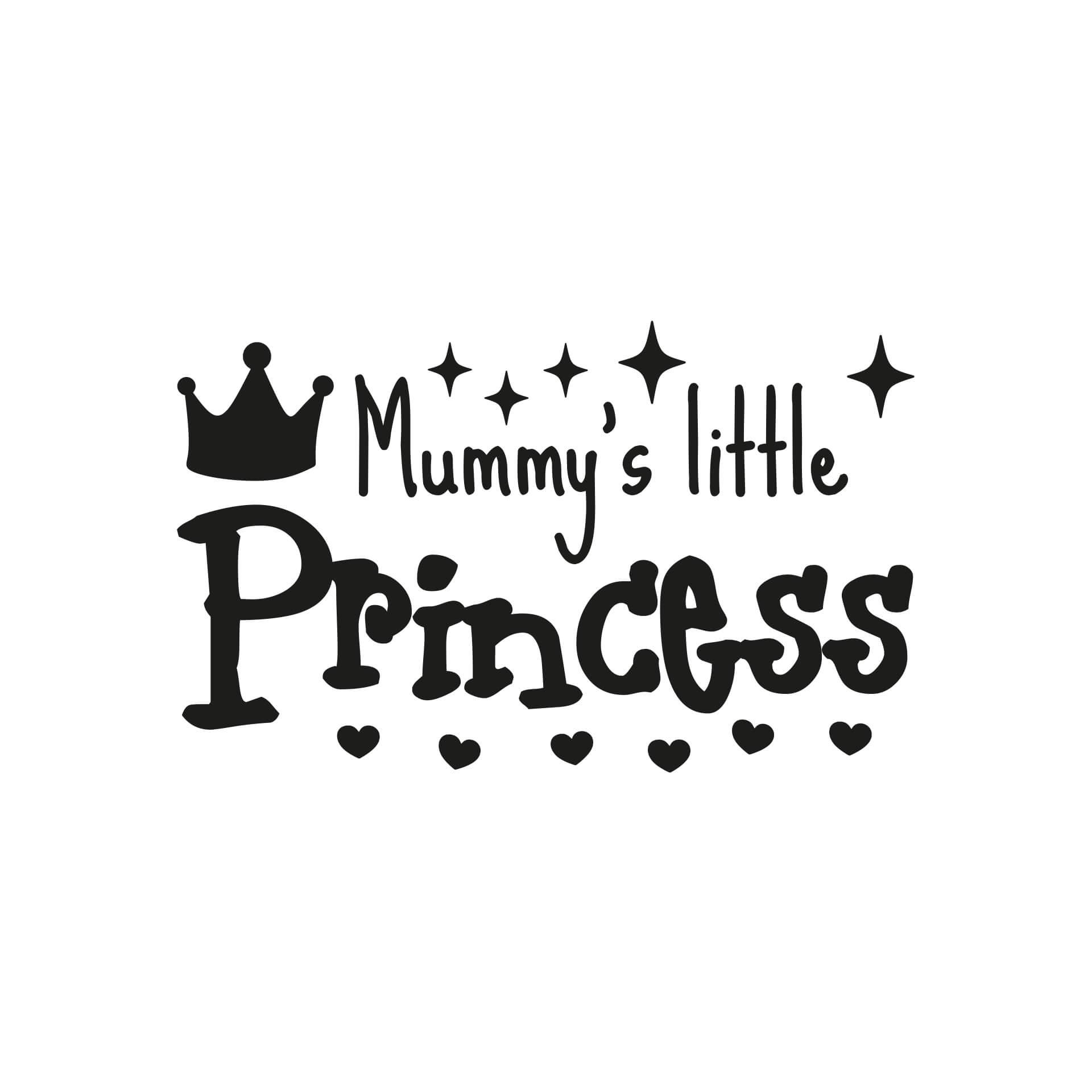 Adesivo murale - mummy's little princess