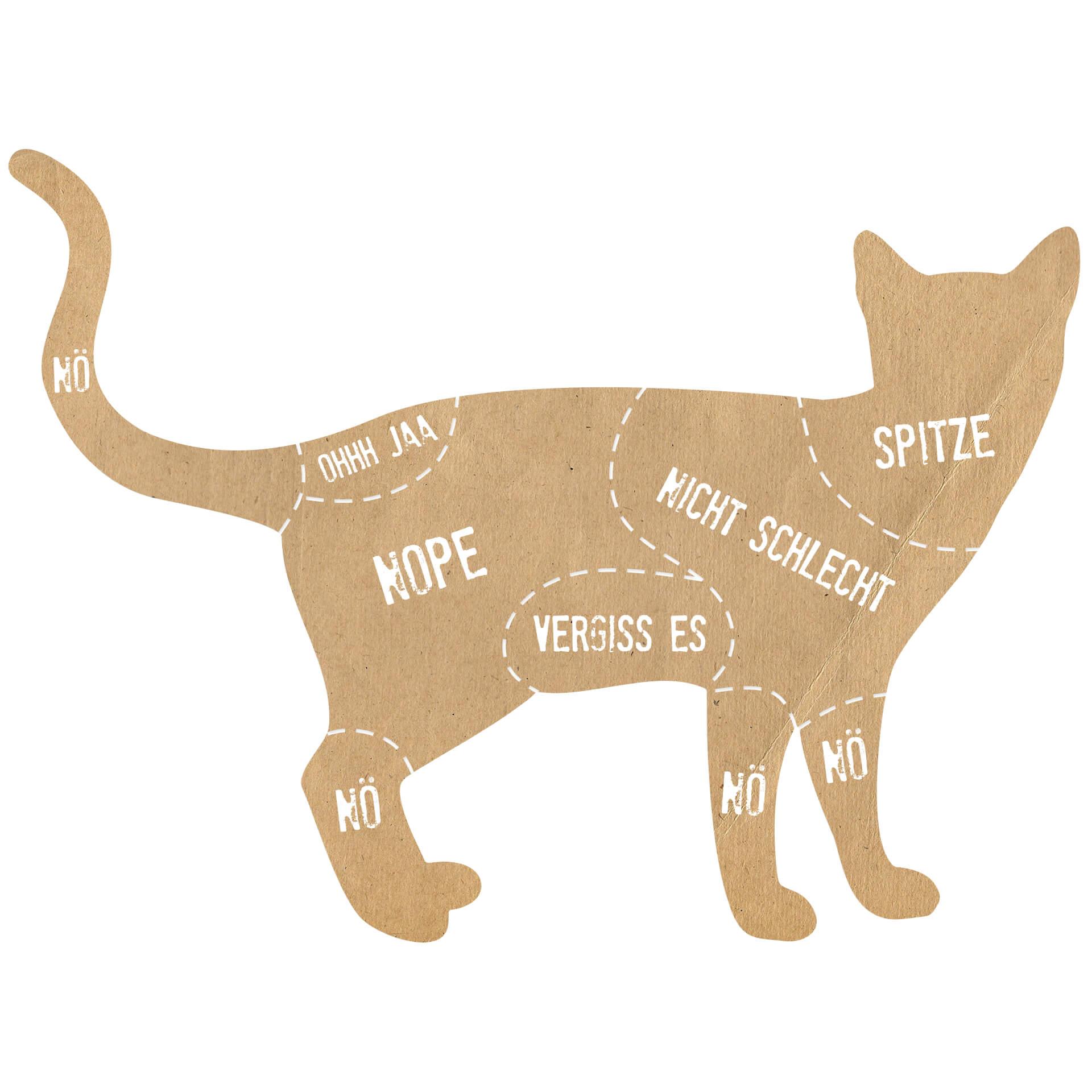 Wandtattoo Streichelzonen Katze