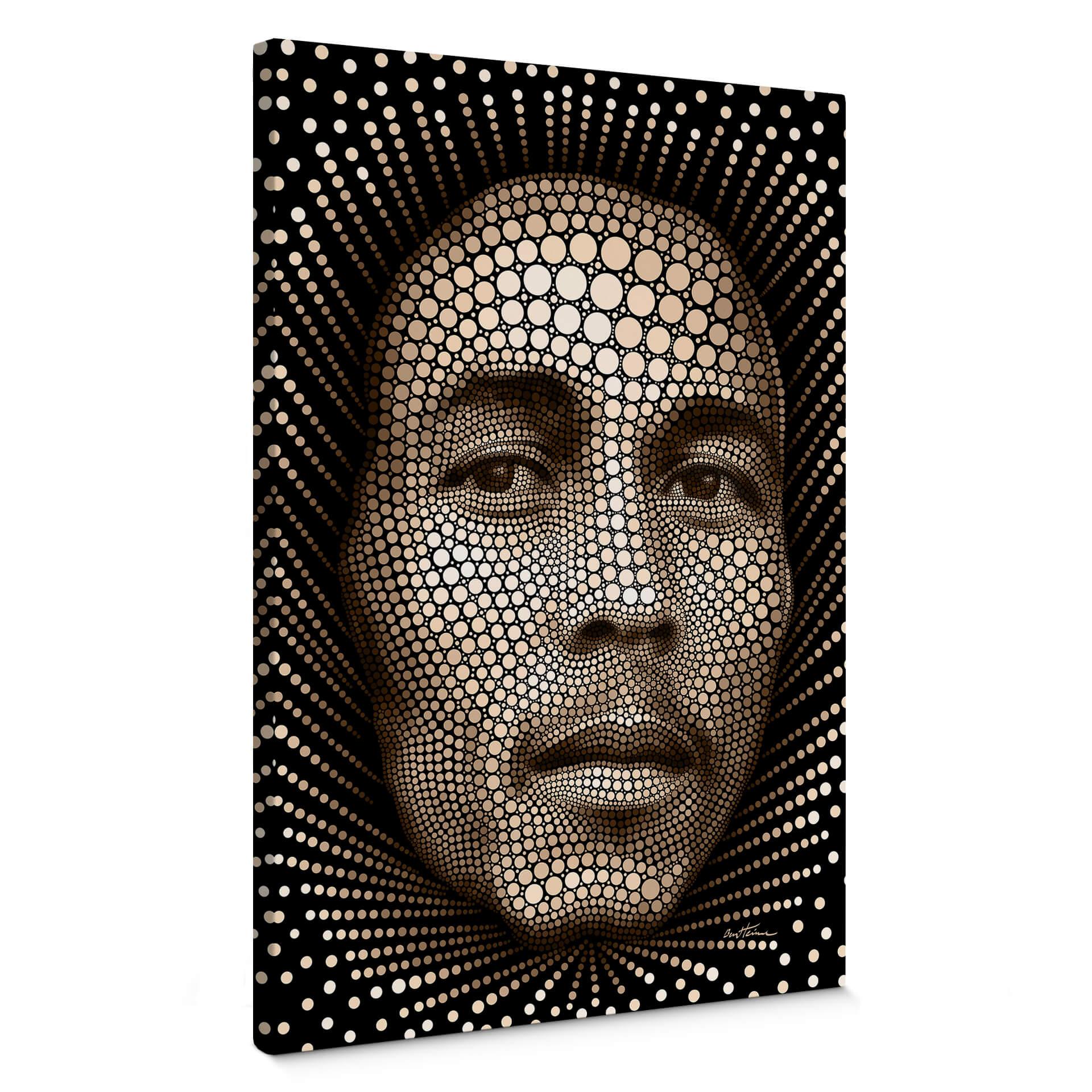 Canvastavla Ben Heine - Circlism: Bob Marley