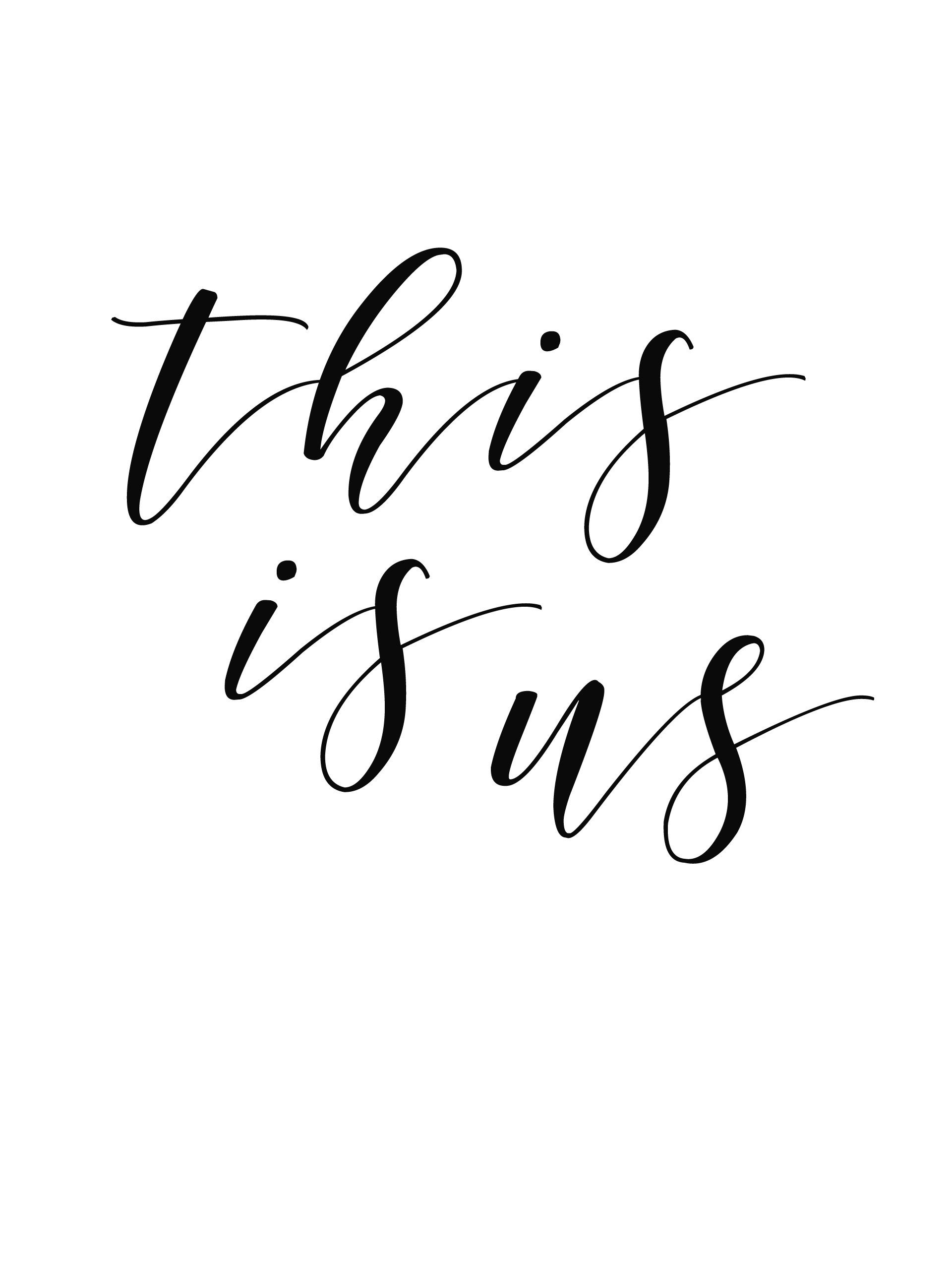 Personalisiertes Poster This is us