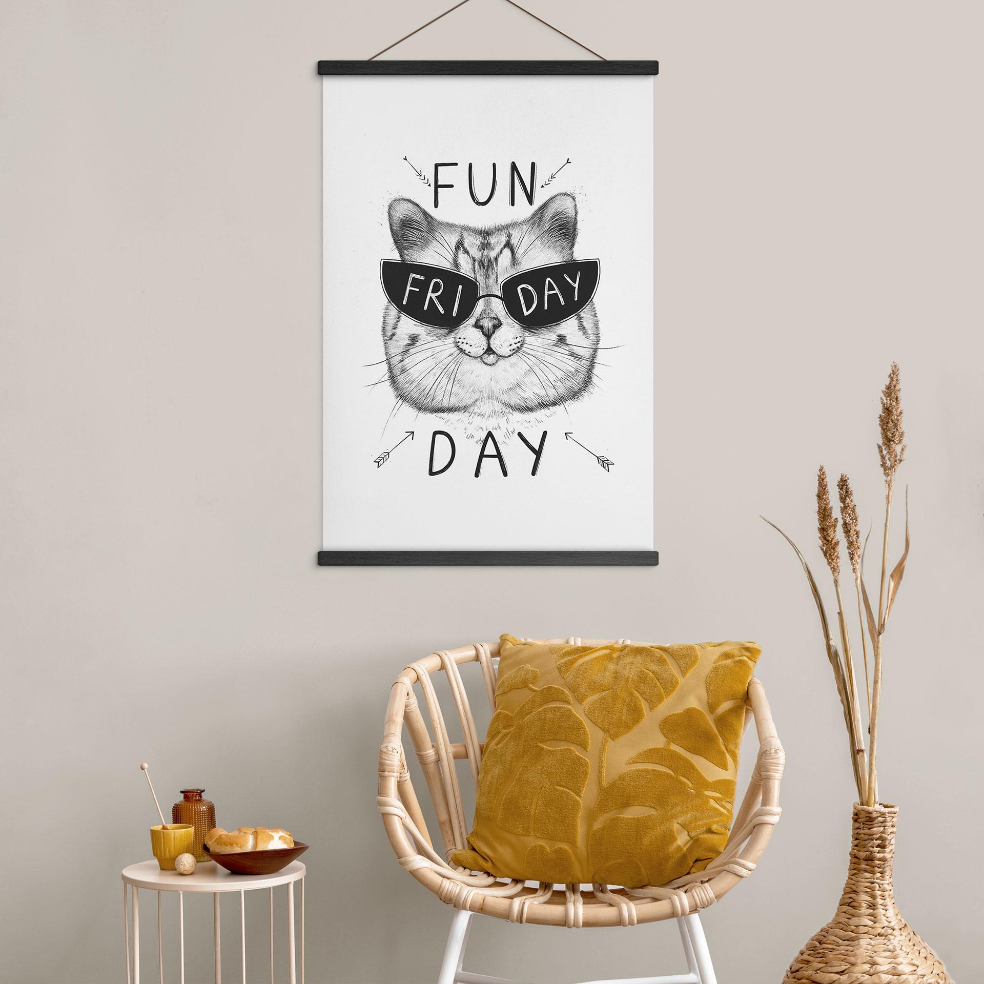 Stofbillede af kat med solbriller - Fun Friday Cat - Korenkova