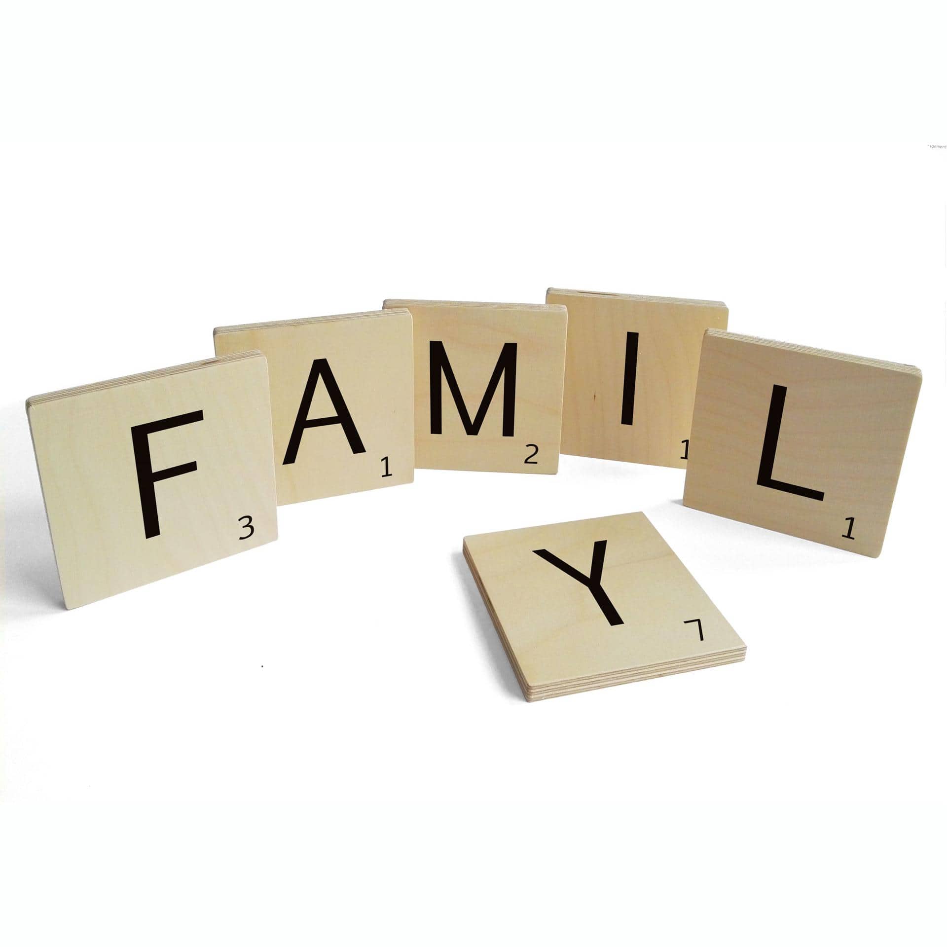 Træbogstaver - Scrabble - Family
