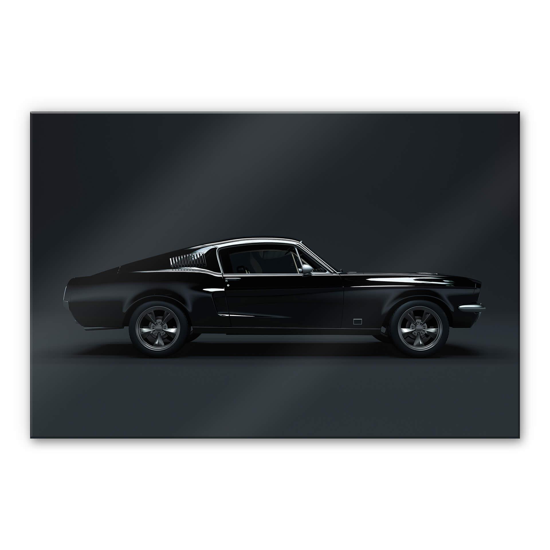 Akrylbillede i glas - Muscle Car