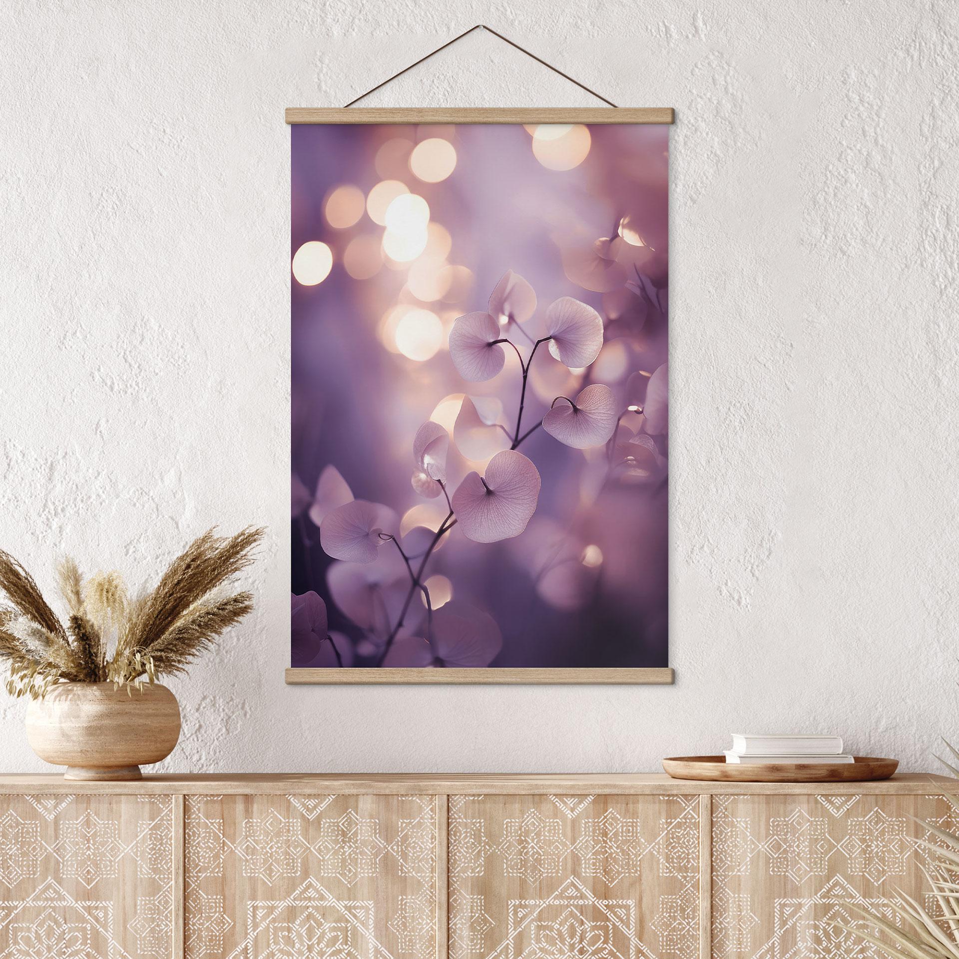 Obraz z tkaniny Delikatna orchidea w kolorze fioletowym - Treechild