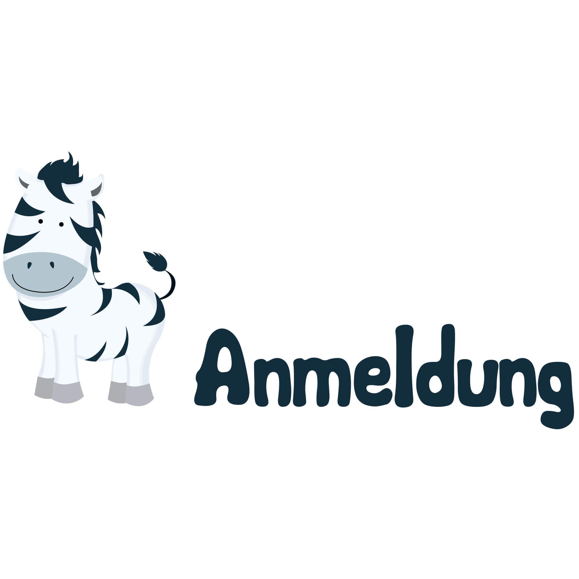 Wandtattoo Anmeldung Babyzebra