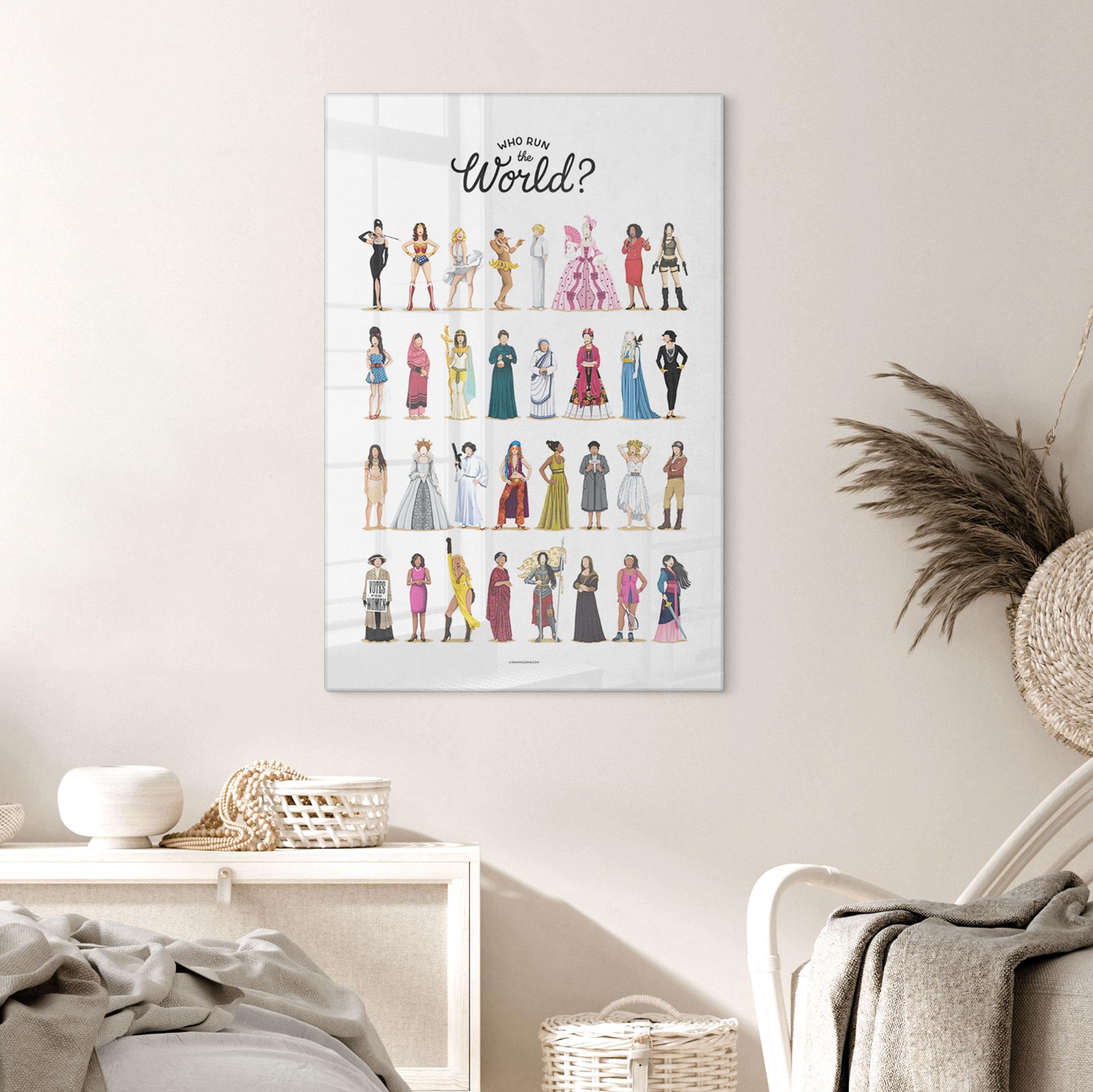 Tableau en verre Tohmé - Who run the World
