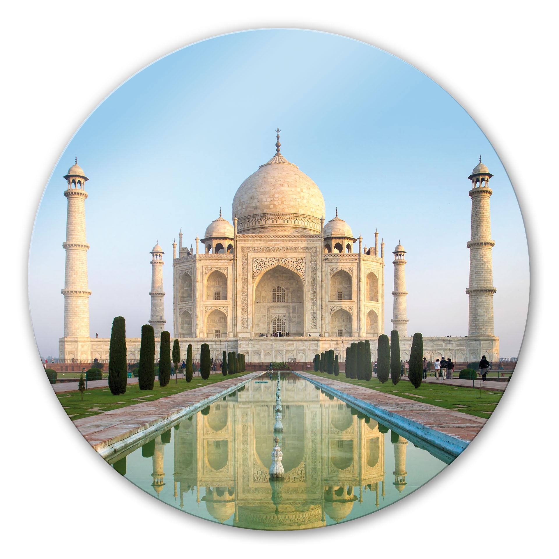 Glasbillede - Taj Mahal - Rund