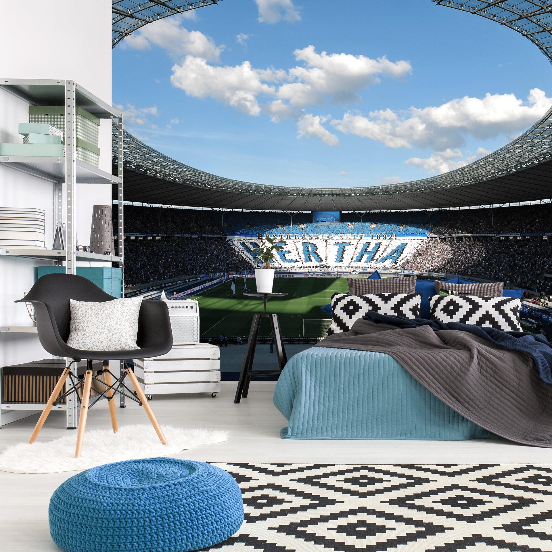 Fototapet Hertha BSC - Stadion efter dag