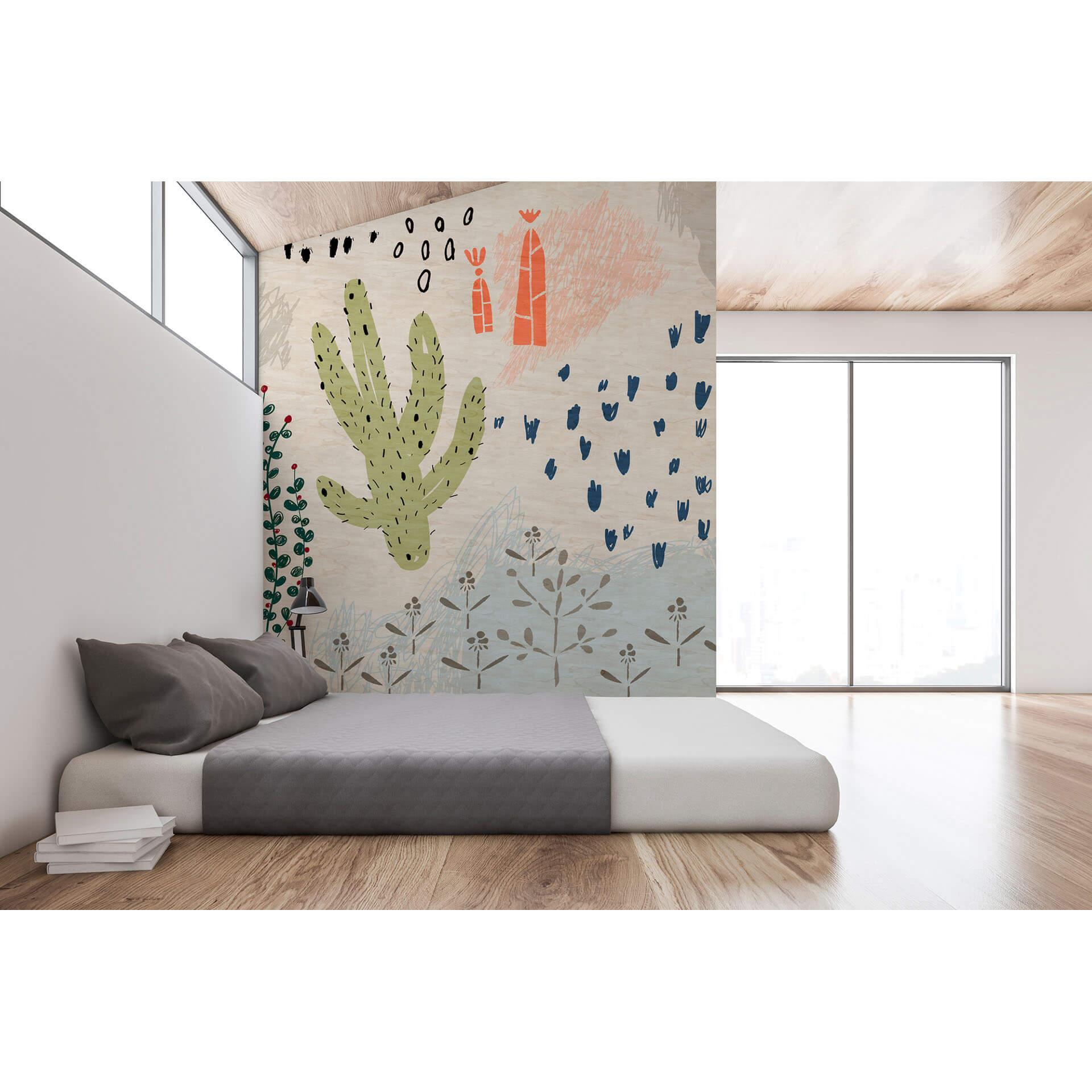 Livingwalls Fototapet Walls by Patel 2 crayon garden 2