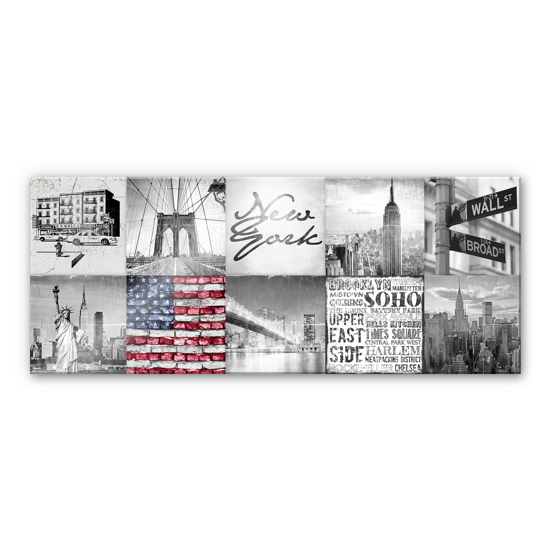 Akrylbillede Indtryk af New York City - Panorama